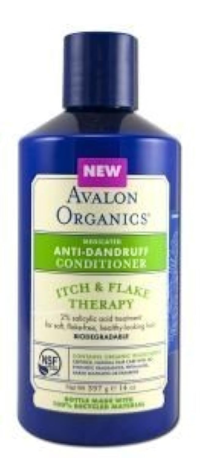 AntiDandruff Conditioner Itch & Flake Therapy, 14 Oz, Itch & Flake Therapy by Avalon Organics (Pack of 3)