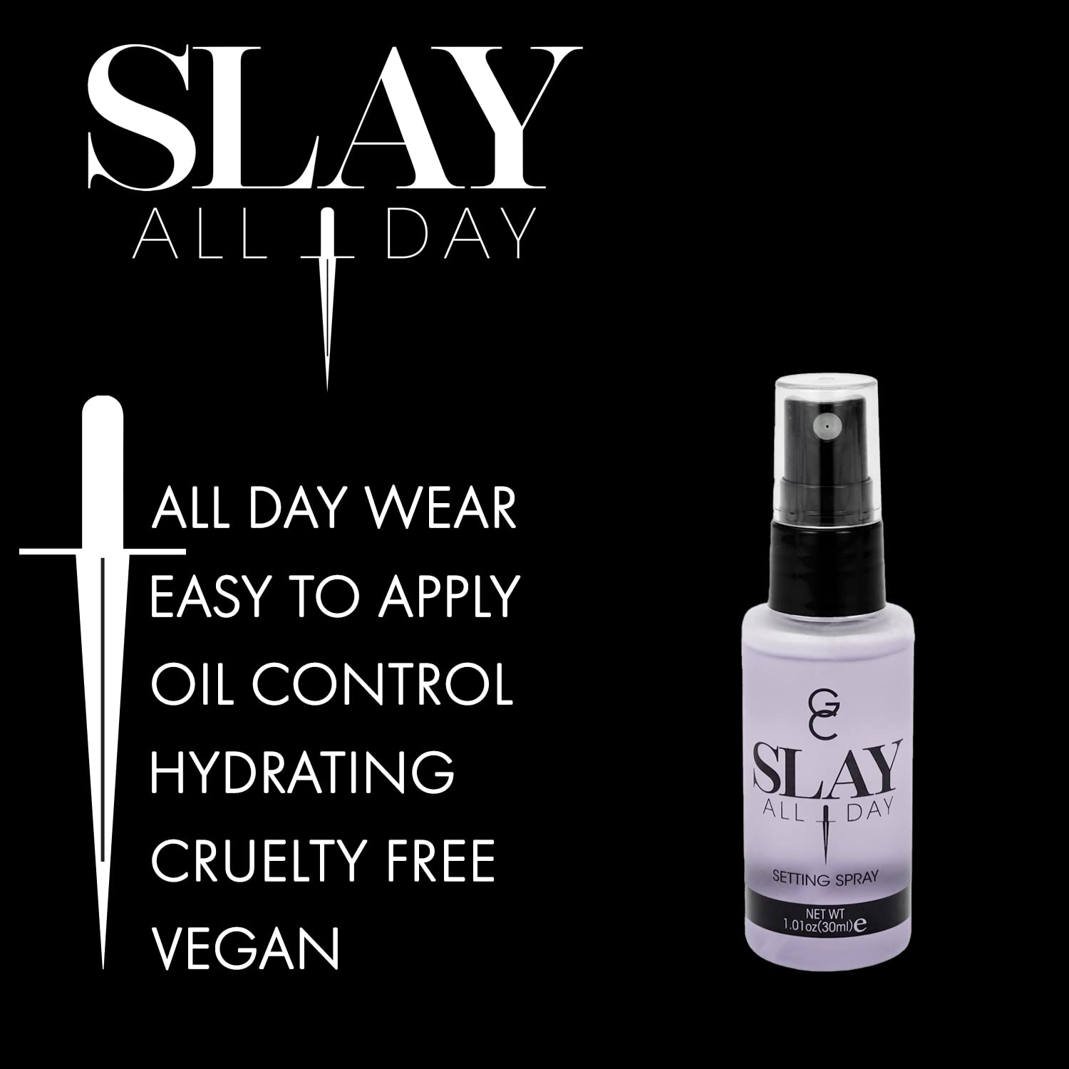 Gerard Cosmetics Makeup Setting Spray Mini (Lavender) | Slay All Day Scented Makeup Finishing Spray | Oil Control, Matte Finish,
