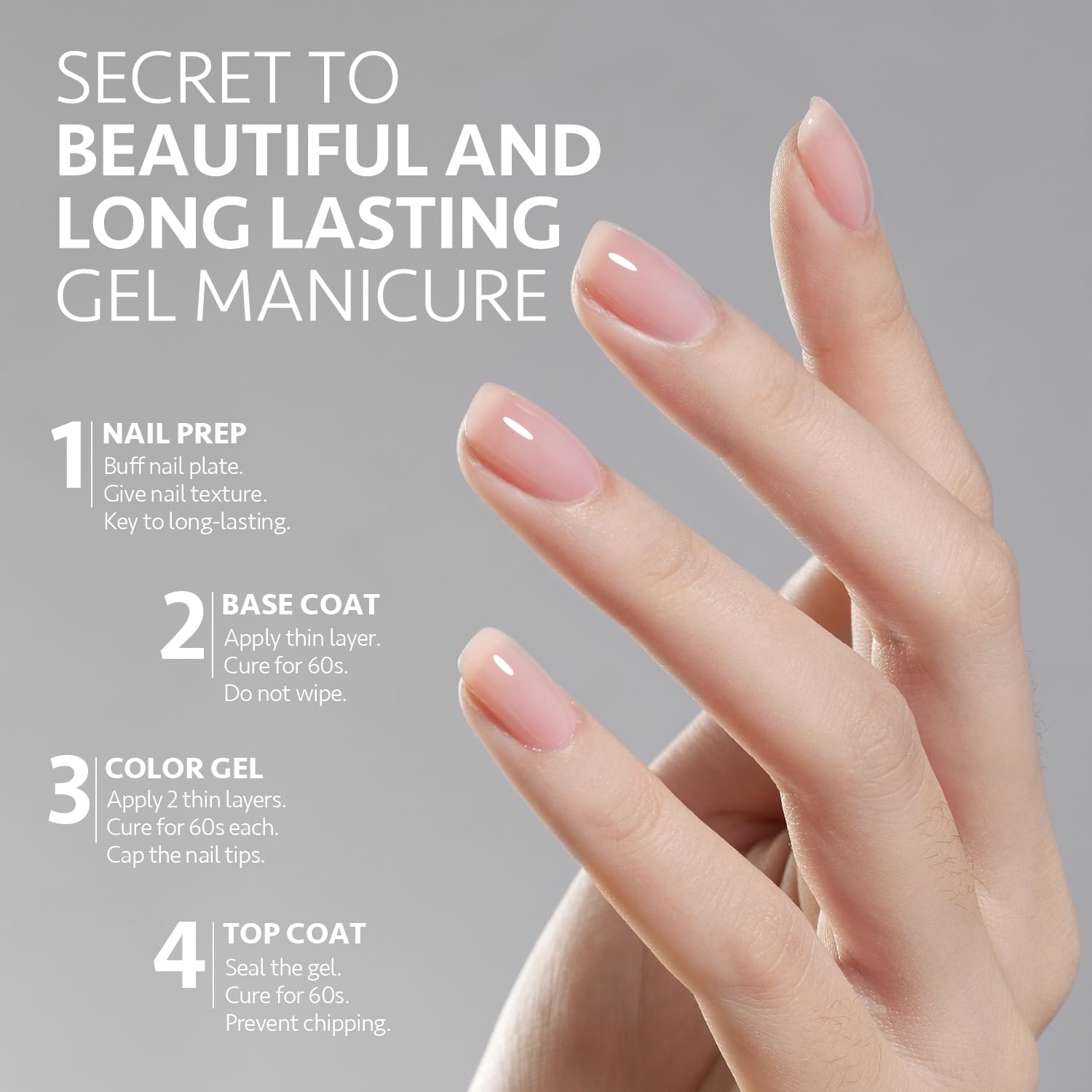 Gaoy 2 Pcs 16Ml No Wipe Gel Top Coat, Glassy Clear Gel Top Coat, High Gloss Finish For Uv Light Cure Gel Nail Polish