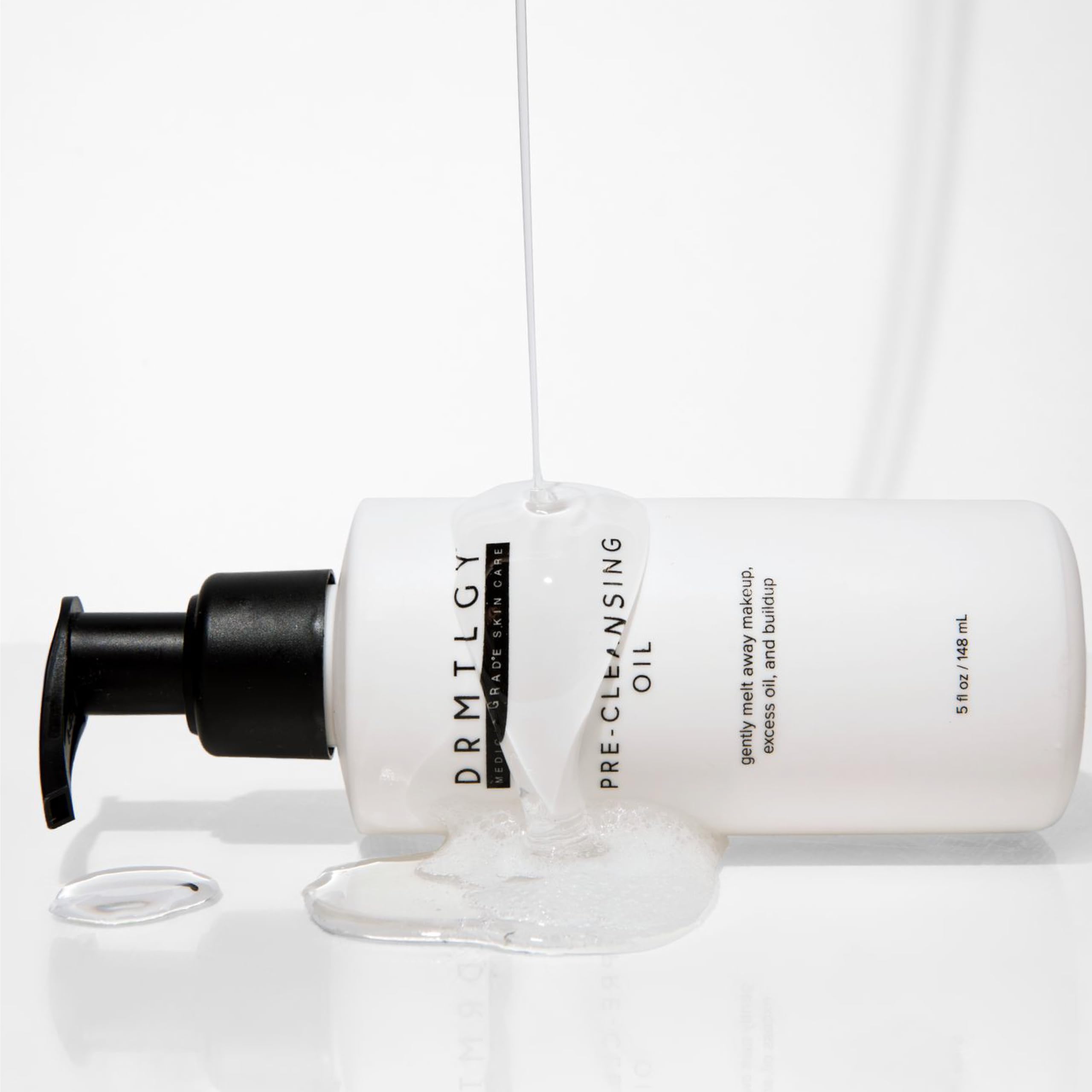 DRMTLGY Pre-Cleansing Oil - Makeup Remover Oil to be Paired with Facial Cleanser - Oil Cleanser for Face - Melts Mascara, Makeup