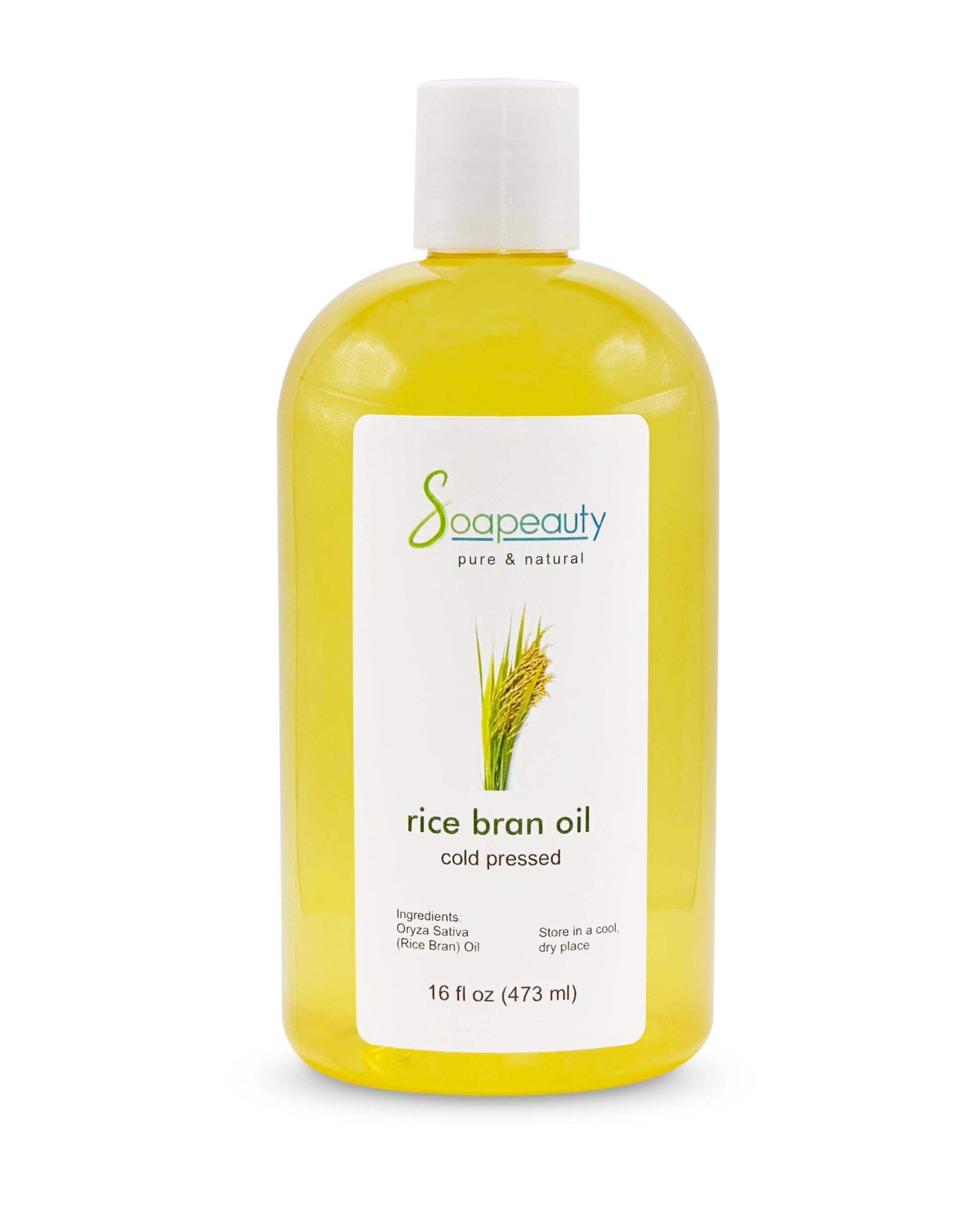 Rice Bran Oil Cold Pressed Unrefined | 100% Natural Available In Bulk | Carrier For Essential Oils, Face, Skin, Hair Moisturizer