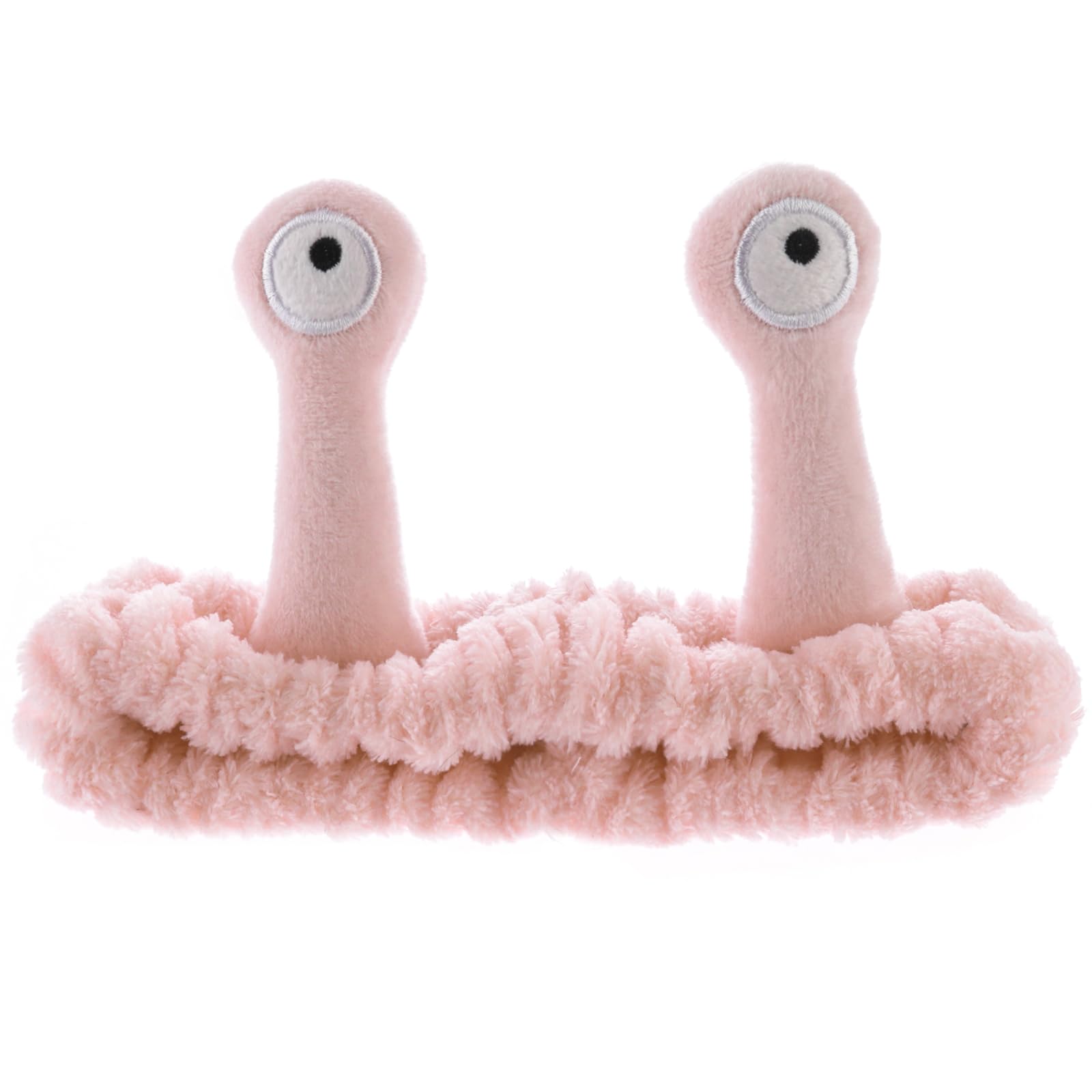 WLLHYF Spa Headband Facial Makeup Head Band Microfiber Soft Coral Fleece Head Wraps Snail Cartoon Cute Hair Accessories Elastic 
