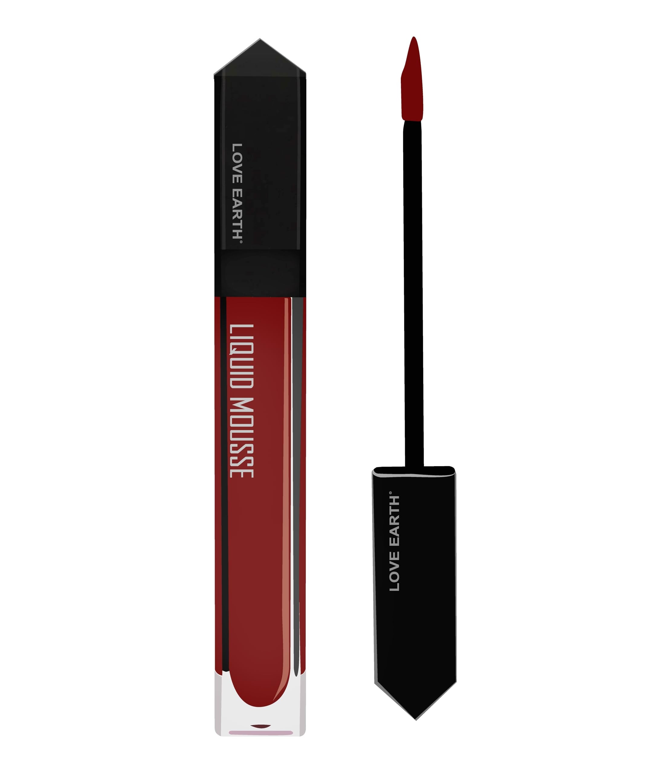 Love Earth Liquid Mousse Lipstick - Sea Breeze Matte Finish | Lightweight, Non-Sticky, Non-Drying,Transferproof, Waterproof | La