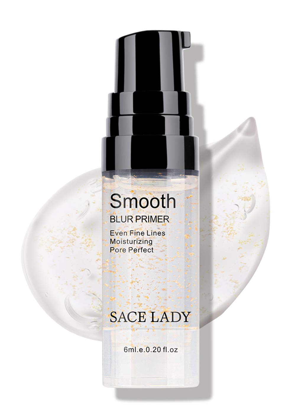 Face Makeup Primer, Big Pores Minimizer Perfect Cover, No Pore Eraser Filler, Smooth Fine Lines Wrikles, Gold Foil Infused Base 