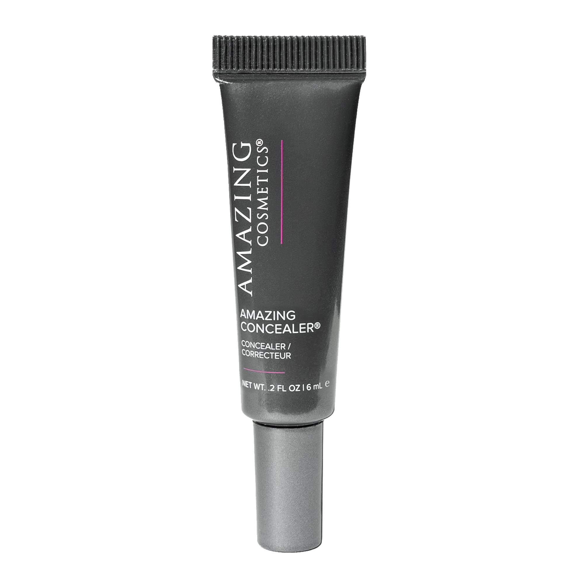 Amazing Cosmetics Amazing Concealer, full coverage long wear concealer makeup for undereye dark circles, acne, blemishes and spo