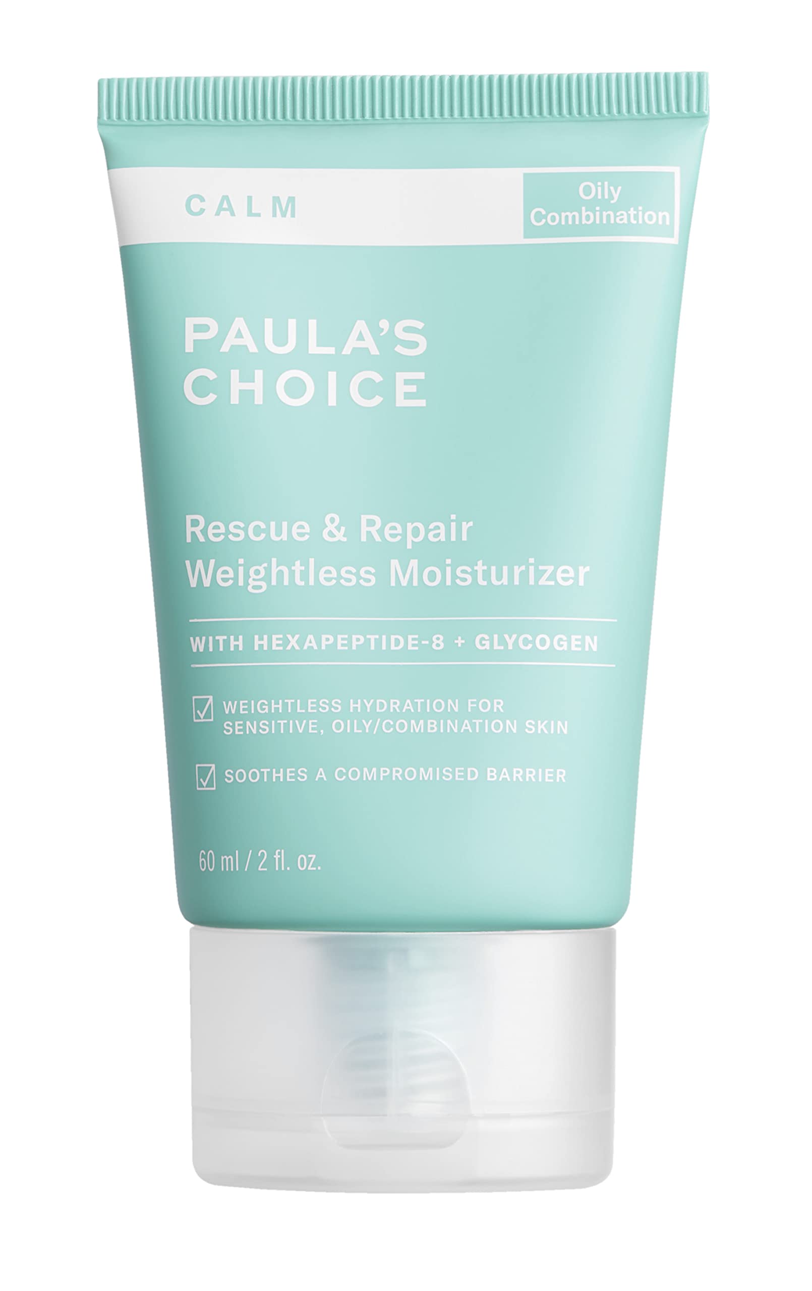 Paula's Choice CALM Rescue & Repair Moisturizer for Sensitive, Oily + Combination Skin, Soothes Redness, Suitable for Rosacea-Pr