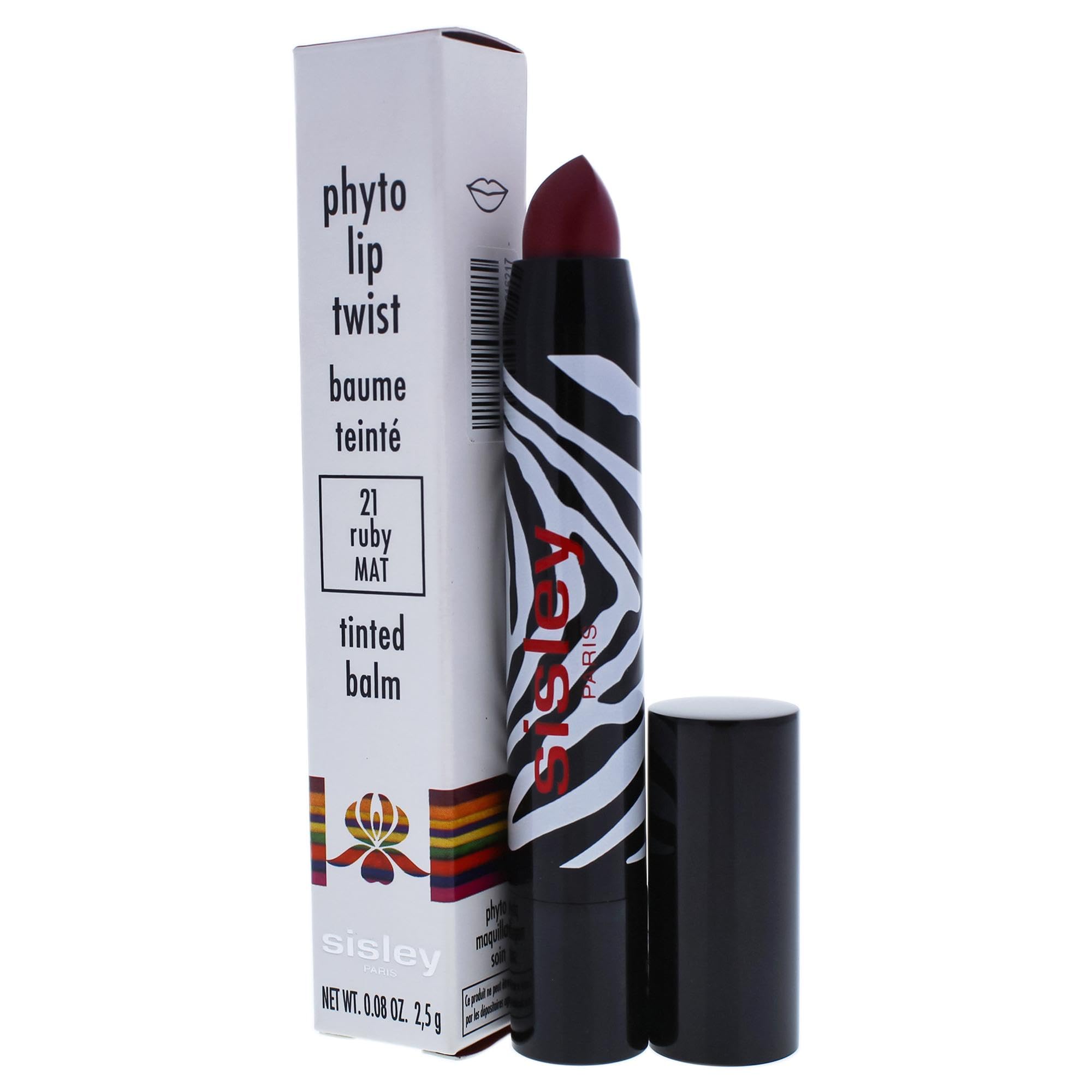 Sisley Phyto Lip Twist, 21 Ruby Mat, 008 Ounce