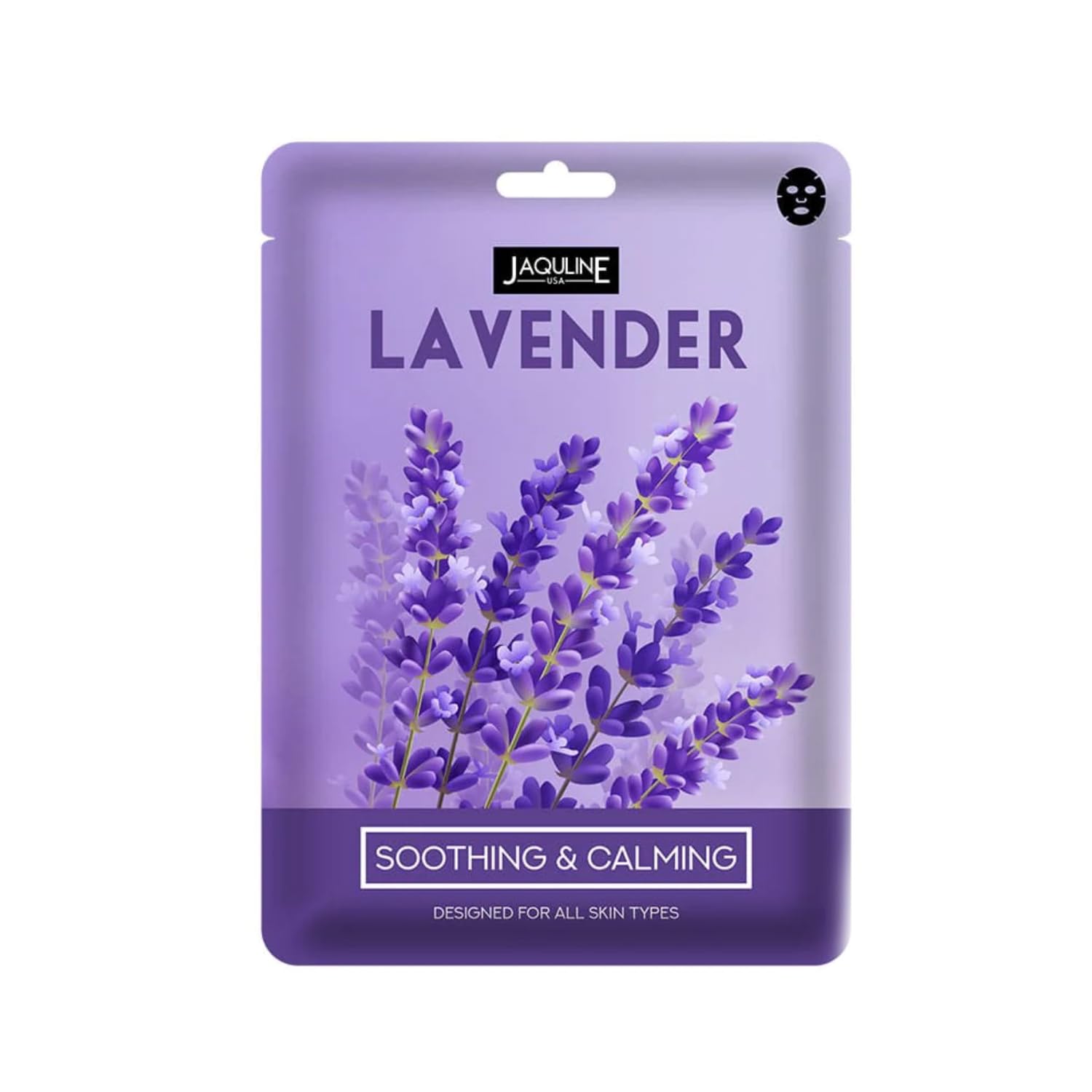 Jaquline Usa Lavender Sheet Mask | Soothing & Calming | Hydrating | ParabenFree | Suitable For All Skin Types