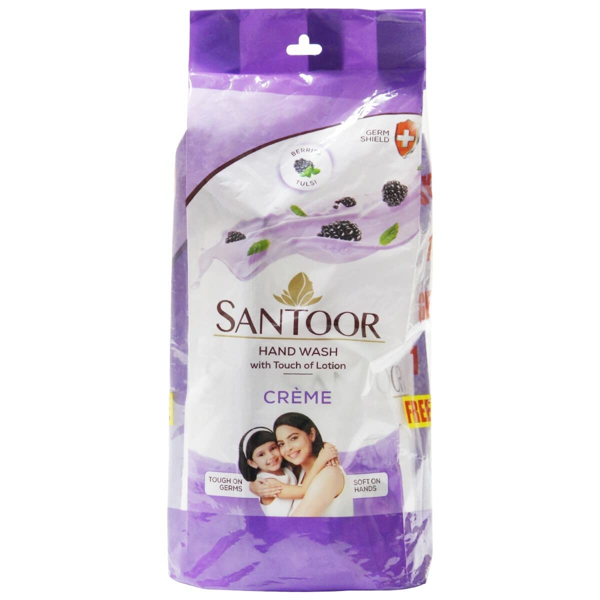 Santoor Hand Wash Creme 185Ml, Buy 1 Get 1