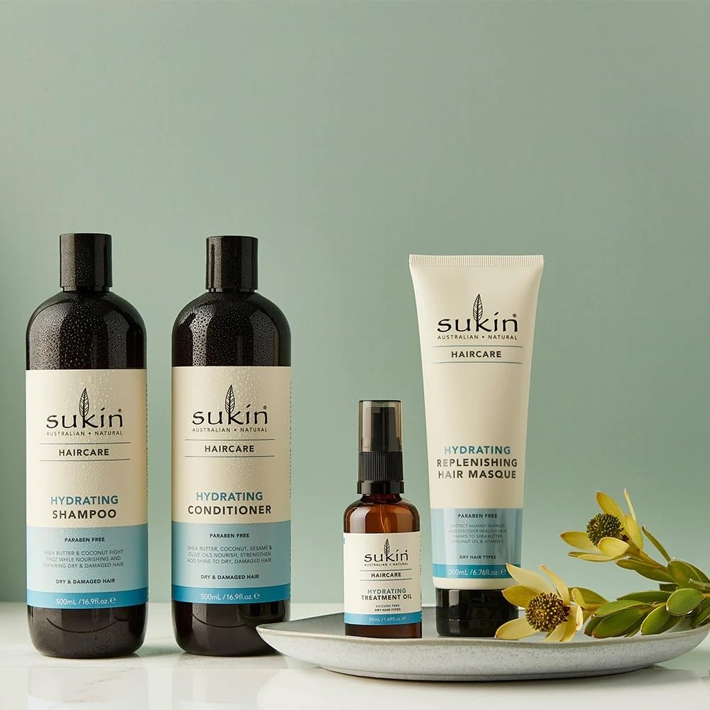 Sukin Coconut Scent Hydrating Shampoo, Parabens Free, 16.9 Fluid Ounces (Pack Of 1)