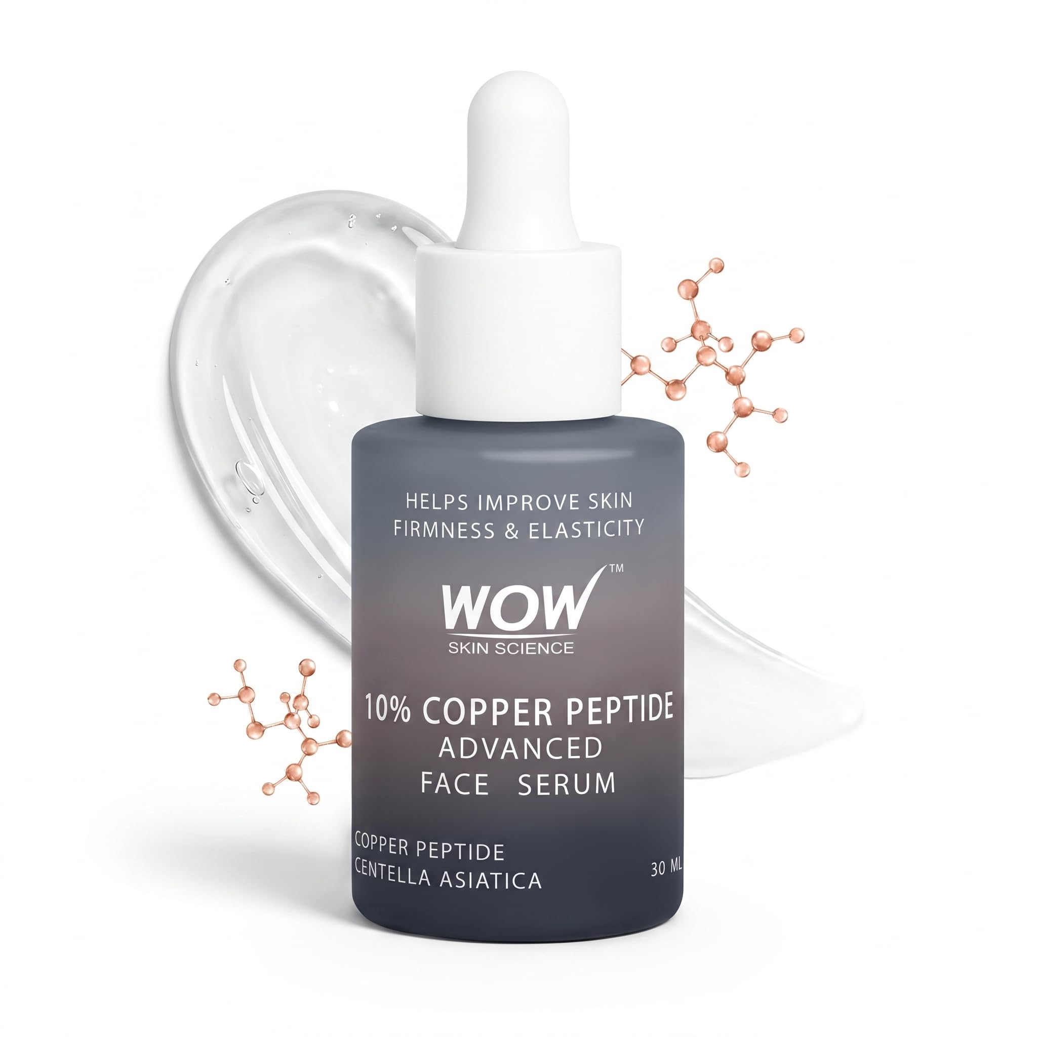 Wow Skin Science 10% Copper Peptide Advanced Face Serum | Copper Peptide + Centella Asiatica | Improves Firmness, Elasticity & F