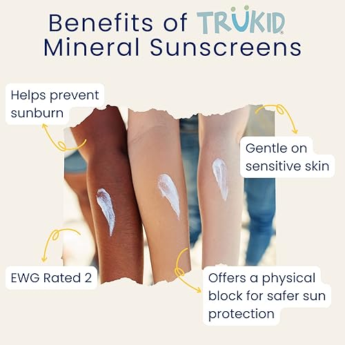 Trukid Sport Spf 30+ Sunscreen - Uva/Uvb Protection, Natural Ingredients, Fsa Eligible, Water Resistant, Mineral Based & Unscent