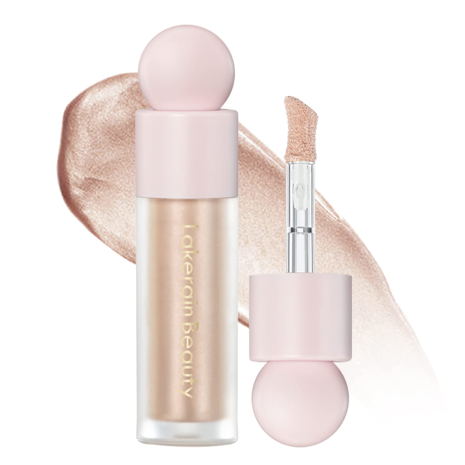 Meicoly Light Liquid Highlighter,Long Lasting Liquid Luminizer Shimmer Stick,Waterproof Smooth Highlight Face Illuminator,Silky