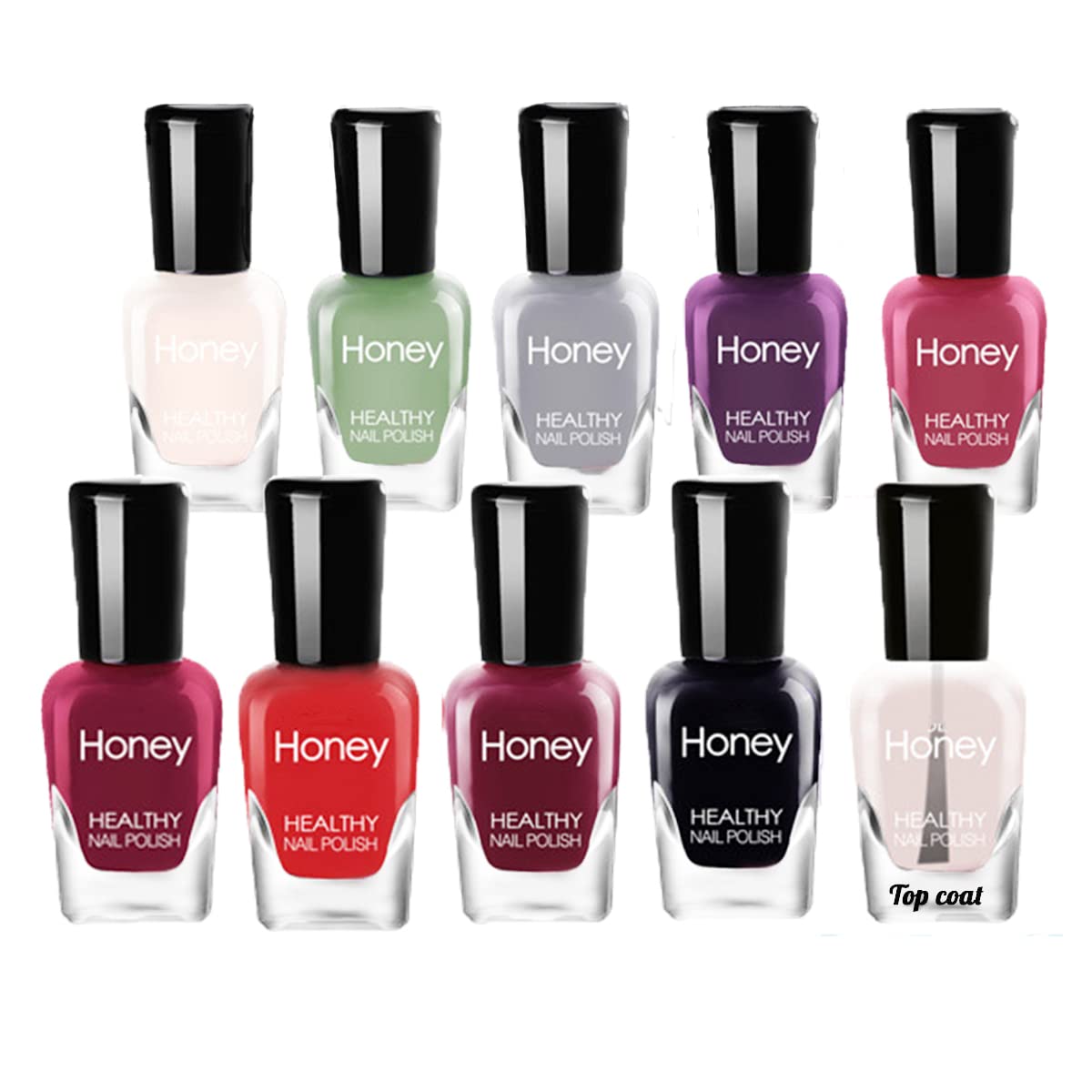Tophany Non Toxic, Easy Peel Off Fast Dry Nail Polish Set For Pack, Eco Friendly And Organic Water Based Nail Polish For Women A
