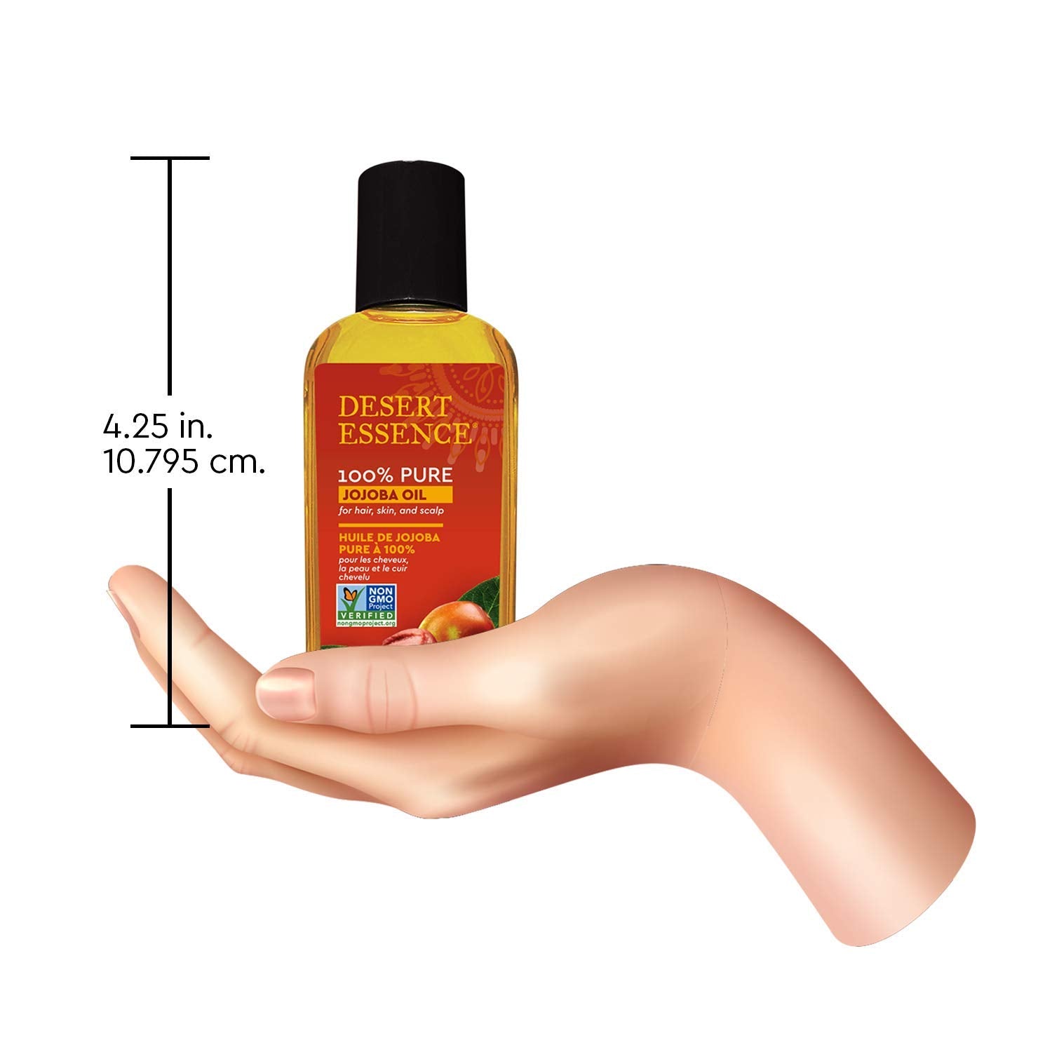 Desert Essence 100% Pure Jojoba Oil - 2 Oz - Moisturizes Body Skin & Cleanses Clogged Pores -Nourishes Hair And Scalp - Hair Car