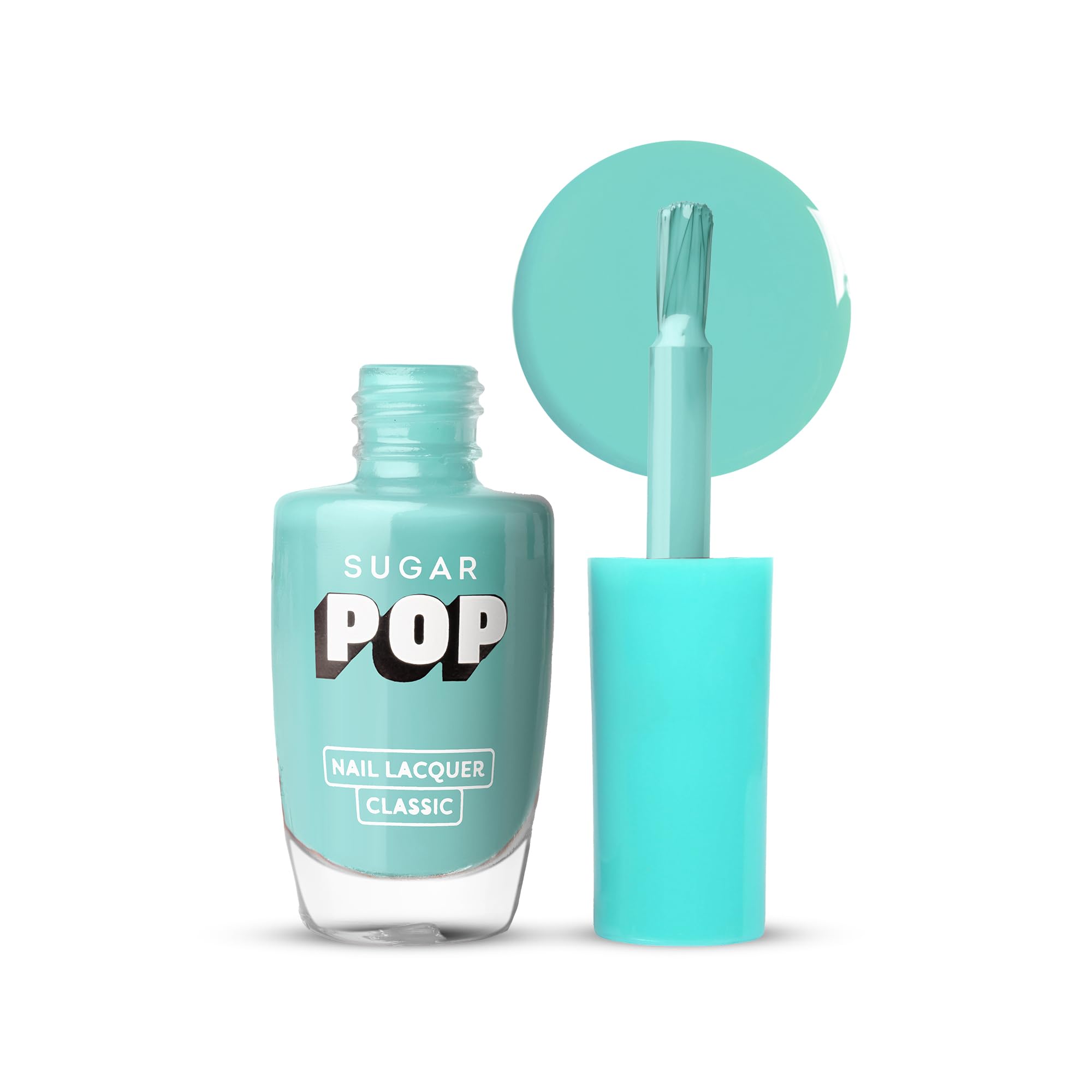 Sugar Pop Nail Lacquer 17 Mint Marvel (Mint Blue) | Dries In 45 Seconds | Chip-Resistant | Glossy Finish | High Shine | Nail Pol