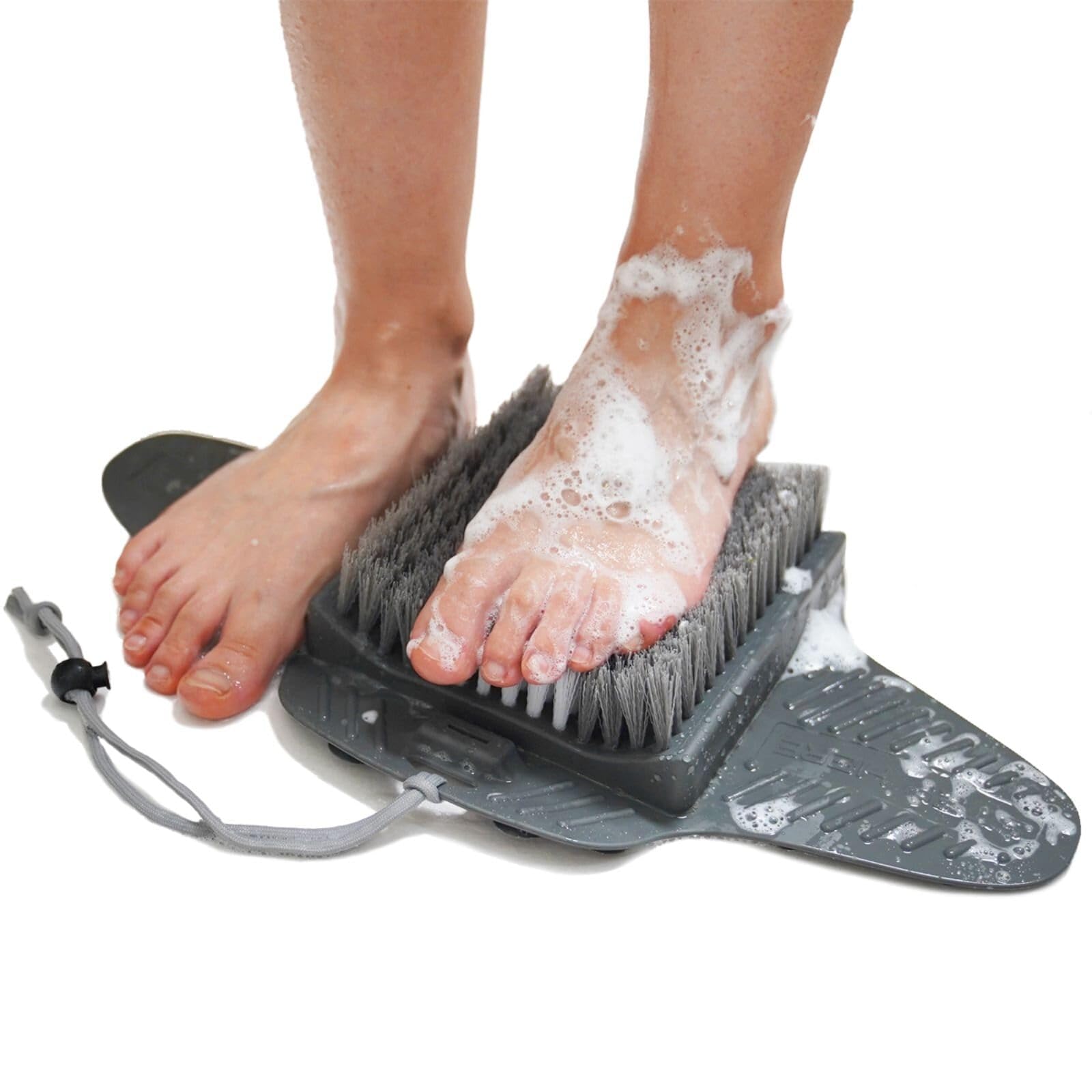 Efforest Shower Foot Scrubber Mat With Pumice Stone - Cleans, Smooths & Removes Dead Skin On Foot Without Bending, Foot Callus R