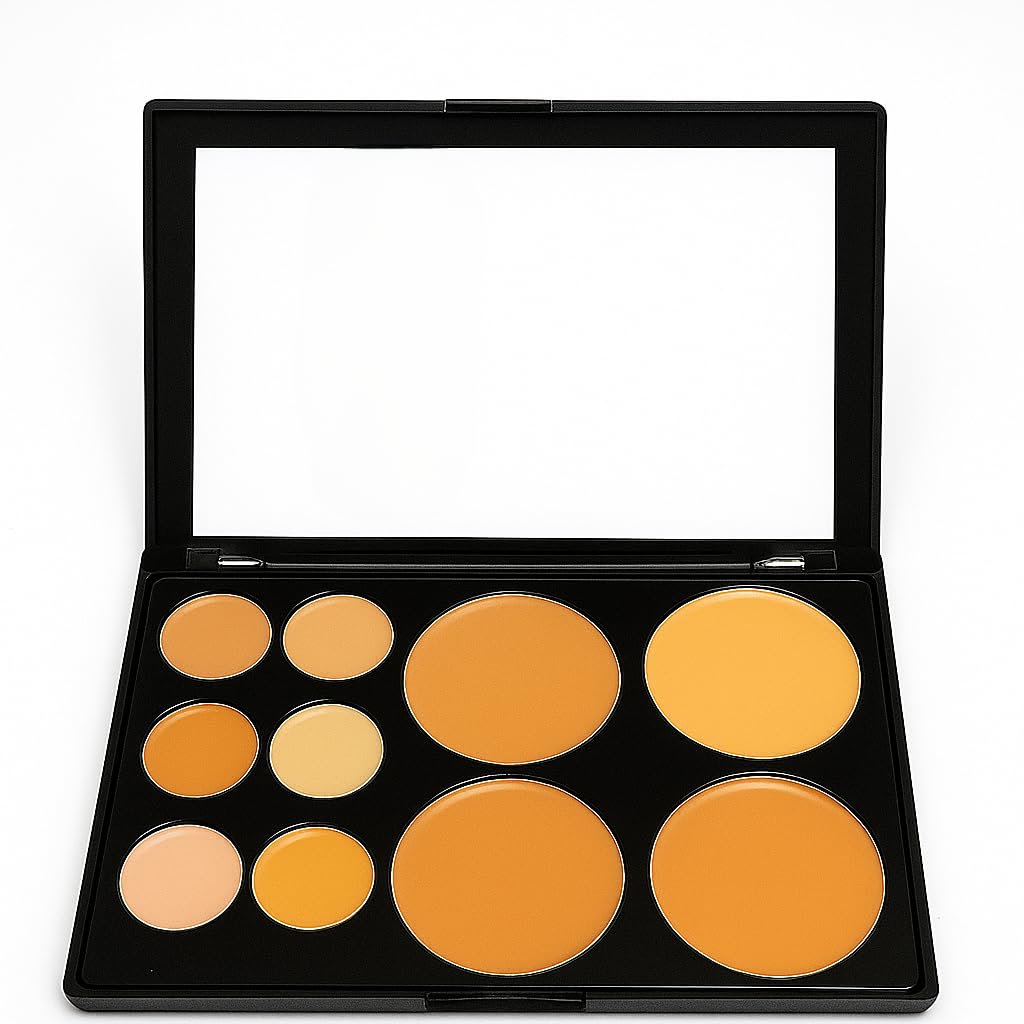 Sedell Paris Ultracover Pro TouchUp Palette: 10Color Creamy Concealer Set For Customizable Skin Perfection