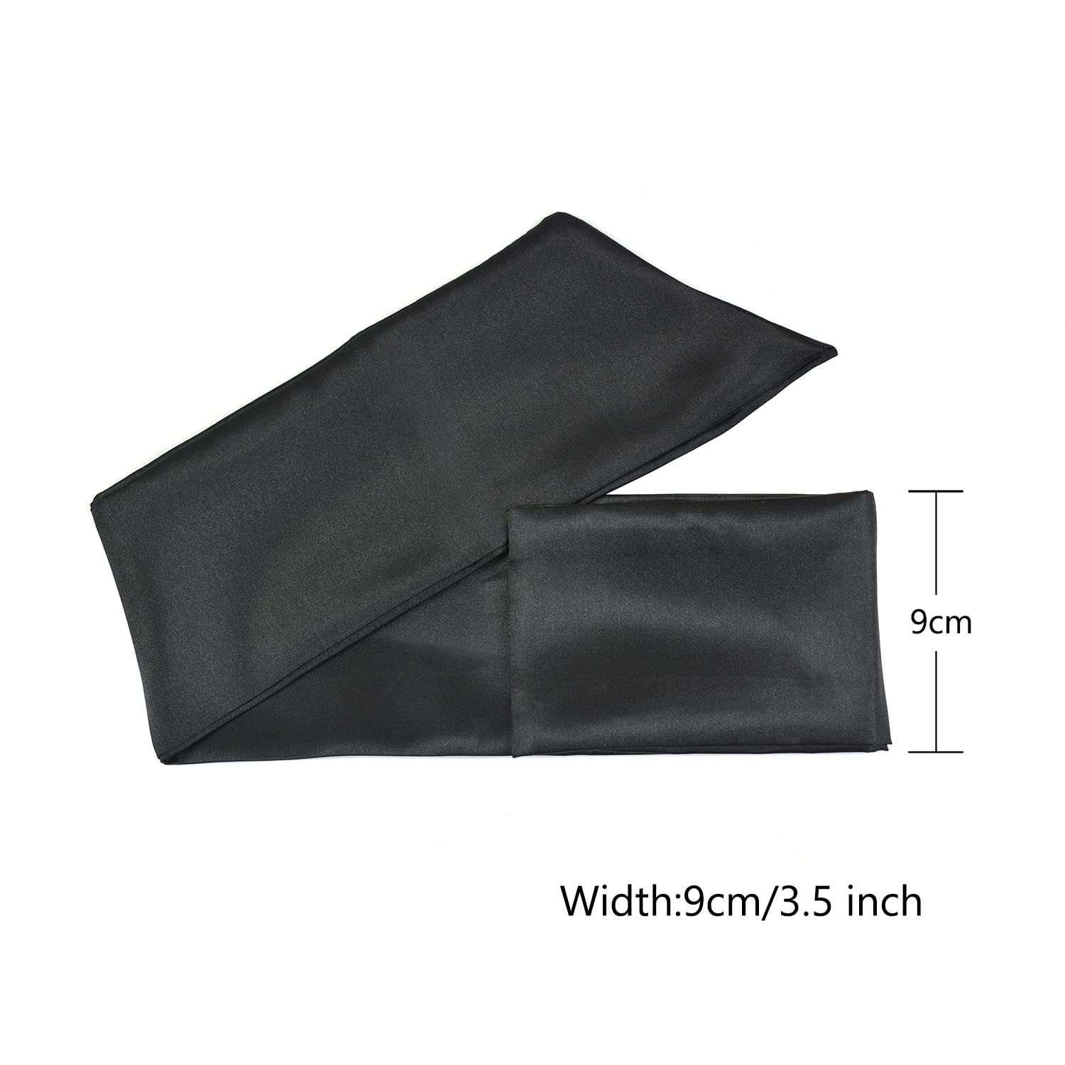 Ytbyt Wig Grip Band Soft Satin Scarf Fashion Headbands For Lace Frontal Wigs Fixing Makeup Sports Yoga Facial (2 Pcs, Black+Pink