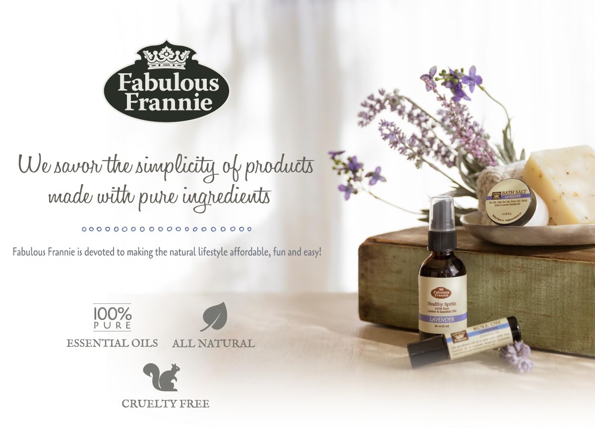 Fabulous Frannie Easy Breathzy All Natural Essential Oil Healing Balm made with Sunflower Oil, Coconut Oil, Shea Butter, Beeswax