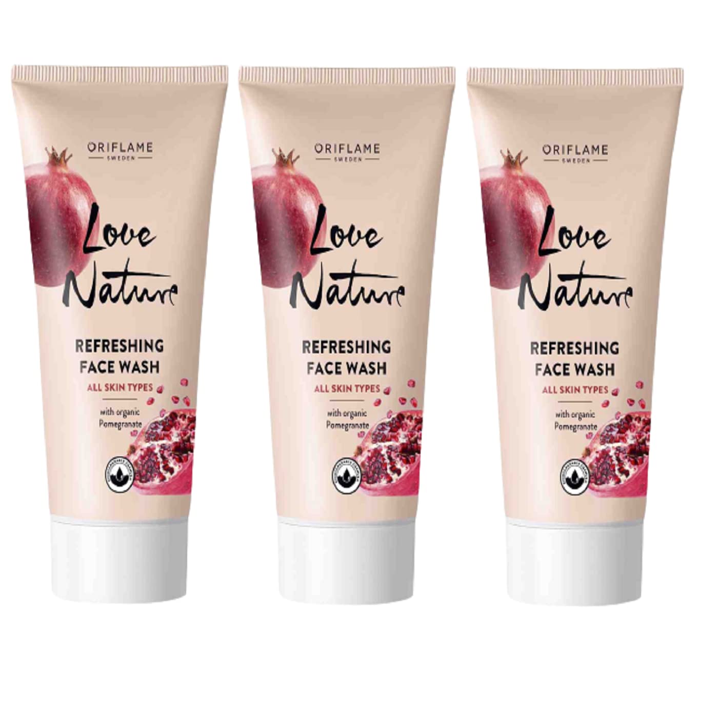 Oriflame Love Nature Refreshing Face Wash With Organic Pomegranate