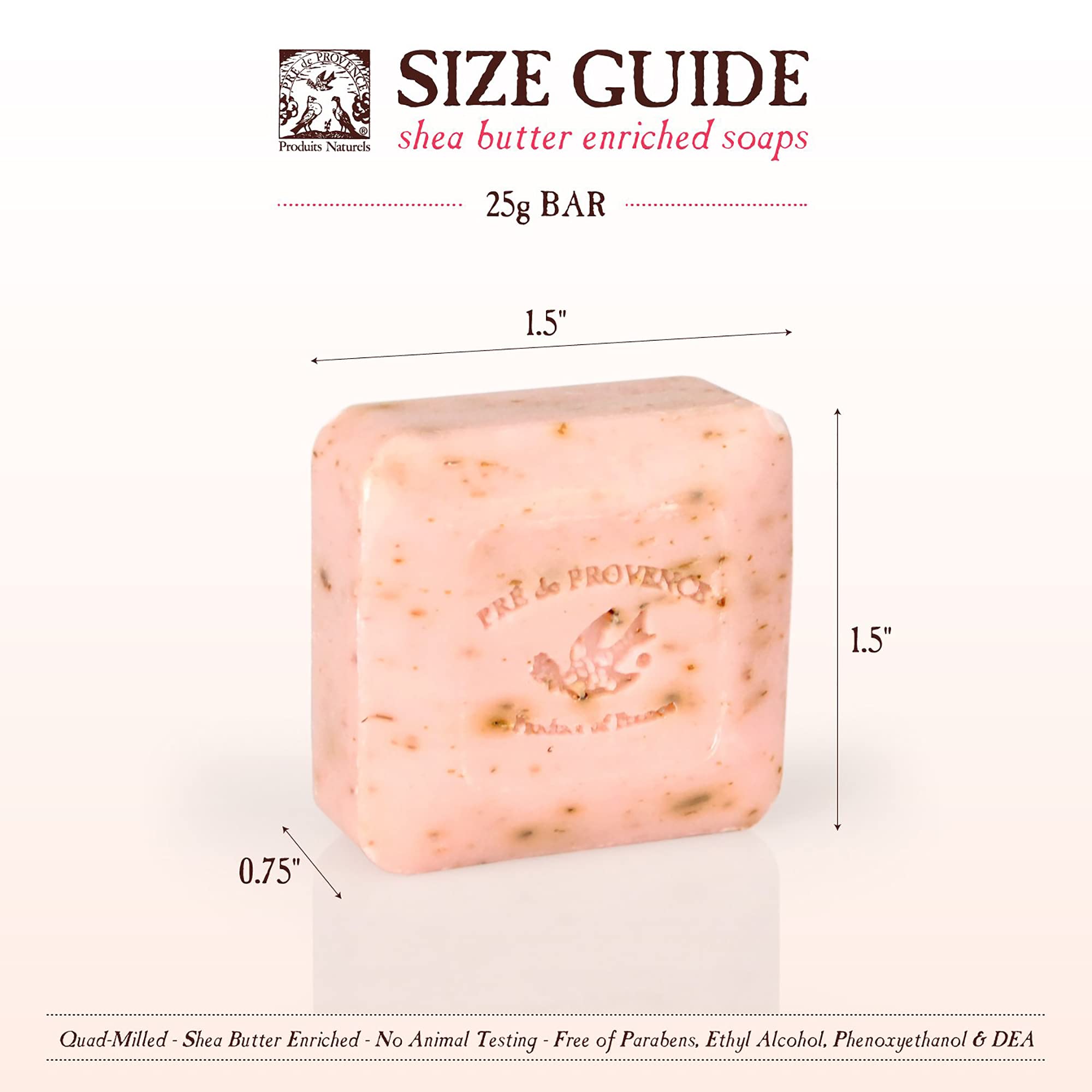 Pre De Provence Luxury Box Of Guest Gift Soap (Set Of 6) - Assorted