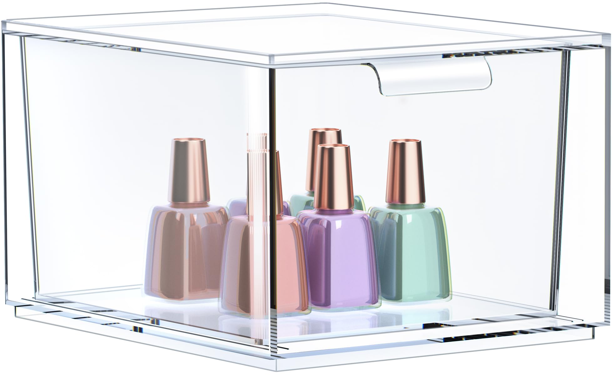 Sorbus Makeup Organizer - Clear Stackable Acrylic Drawer Organizer For Vanity, Bathroom, Undersink, Cabinets, Jewelry, Stationar