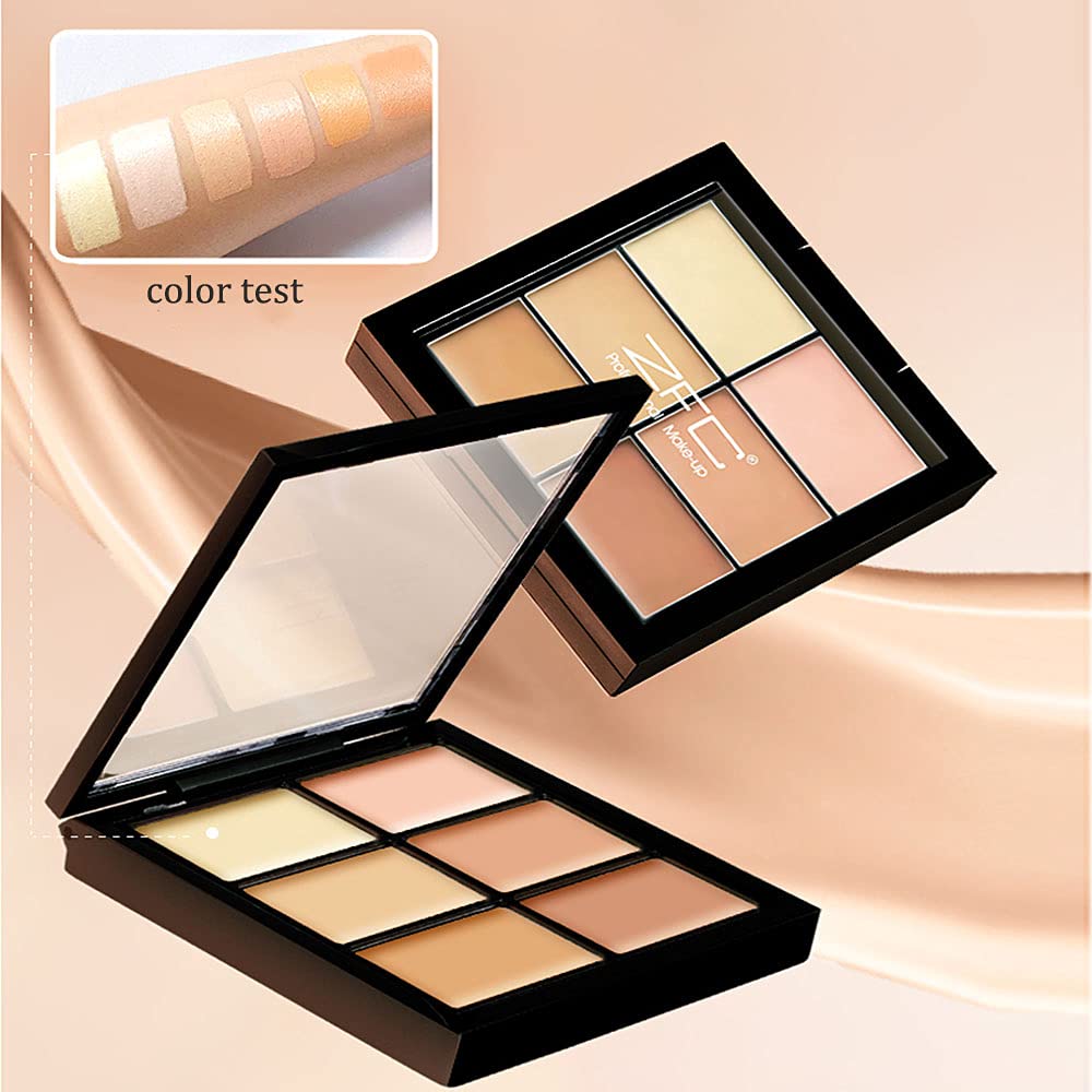 Zfc Concealer Palette 6 Shades Makeup Contour Palette Facial Camouflage Contour Full Coverage Foundation Cream Beauty Make Up Co