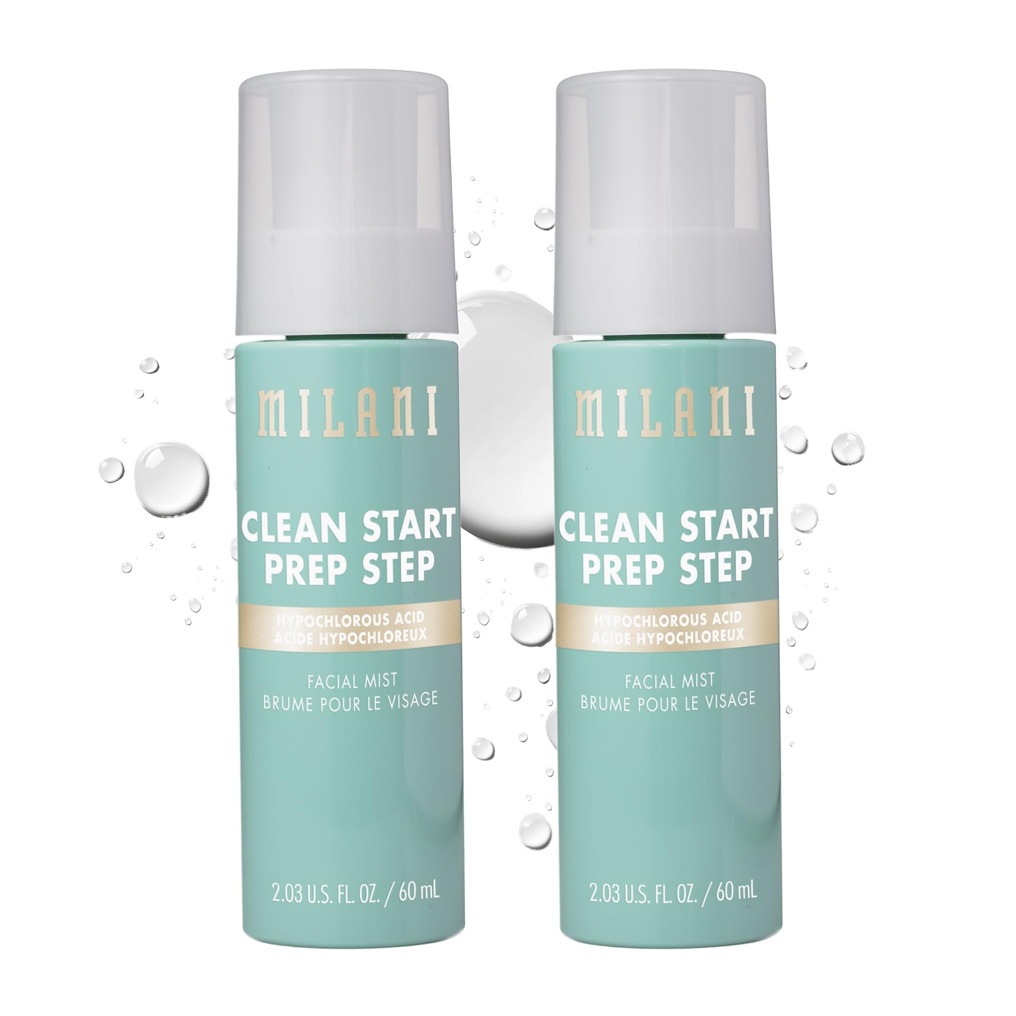 Milani Clean Start Prep Step Hypochlorous Acid Facial Mist - Purifying & Soothing Redness Relief Spray - Electrolyte-Infused Hyd