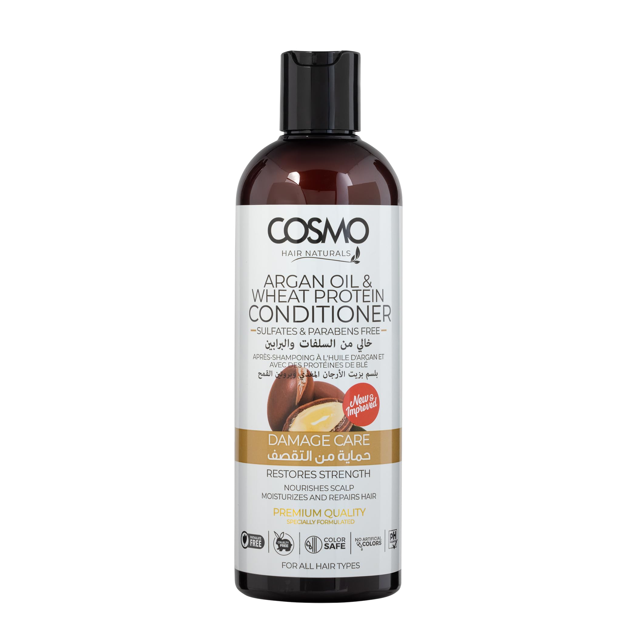 CD COSMO DESIGNS Hair Naturals All Hair Conditioner 480ml | 16.2 fl.oz, Antihair Fall, Straight & Shiny Hair, Softens & Healthy