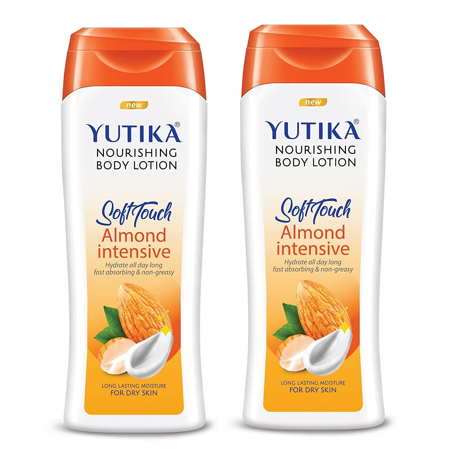 Yutika Nourishing Body Lotion For Dry Skin 300Ml Combo Pack | Almond Body Lotion For Women & Men | Non-Greasy, Long Lasting Mois