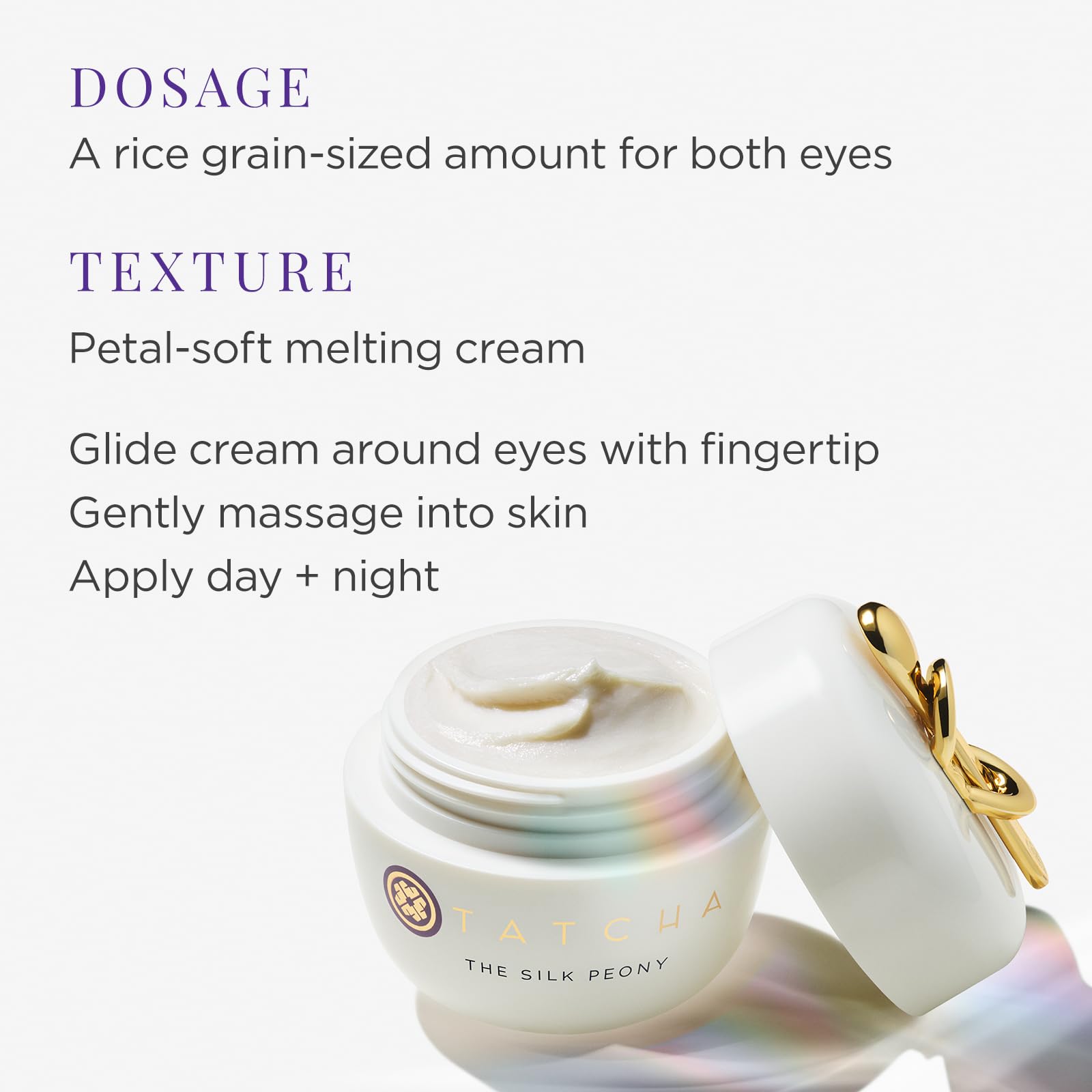 Tatcha The Silk Peony By Tatcha, .5 Oz Melting Eye Cream