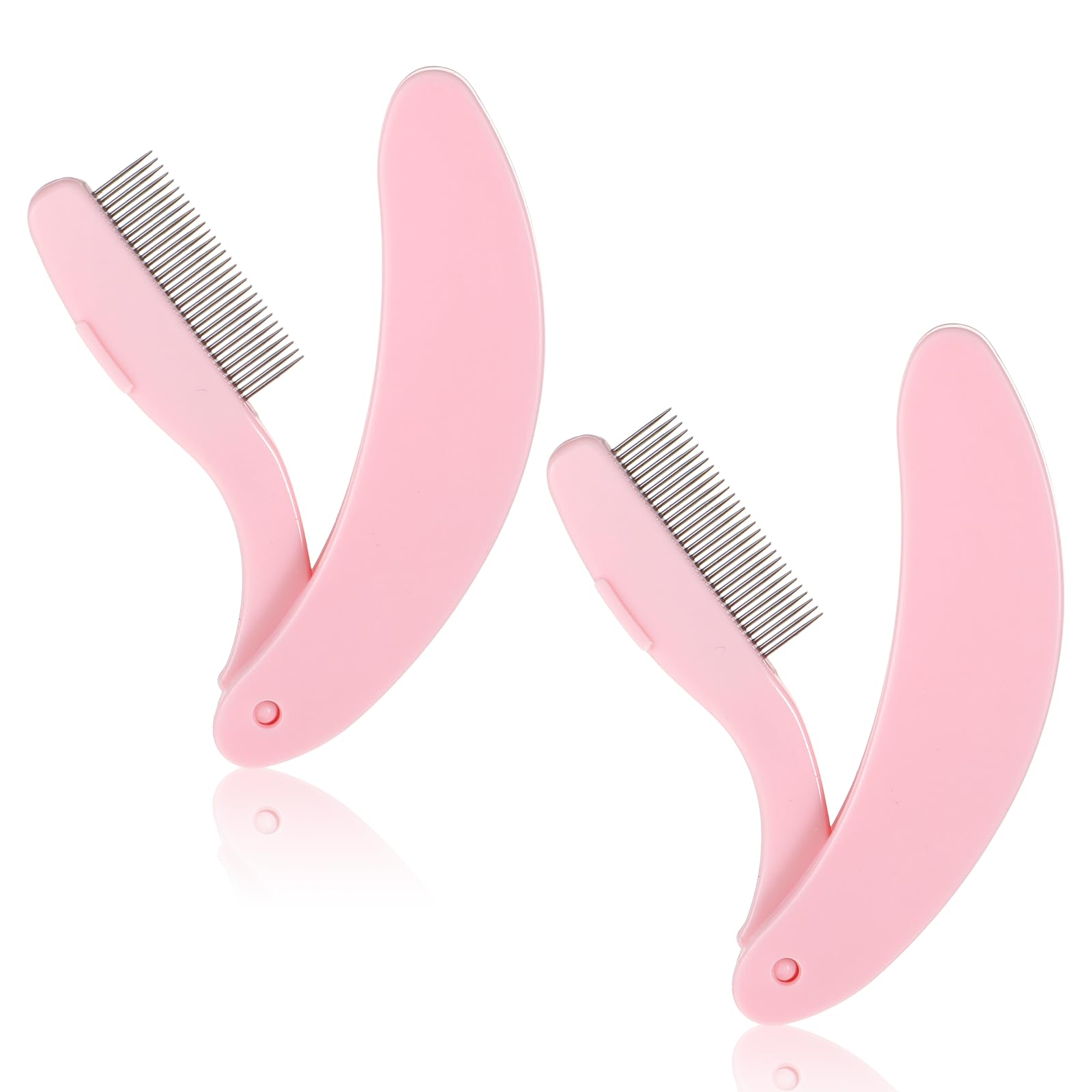 2 Pcs Eyelash Comb Foldable Eyelash Separator Tool Folding Lash Brush