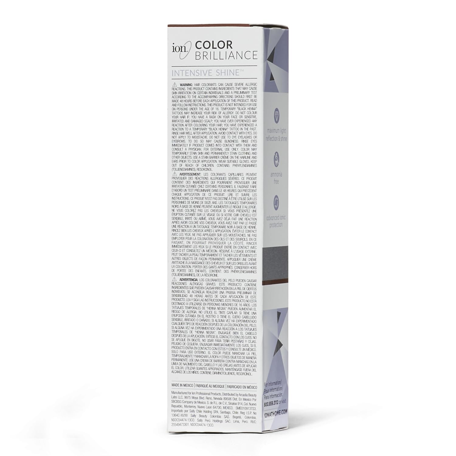 Ion Intensive Shine 1Na Blue Black Demi Permanent Creme Hair Color 1Na Blue Black