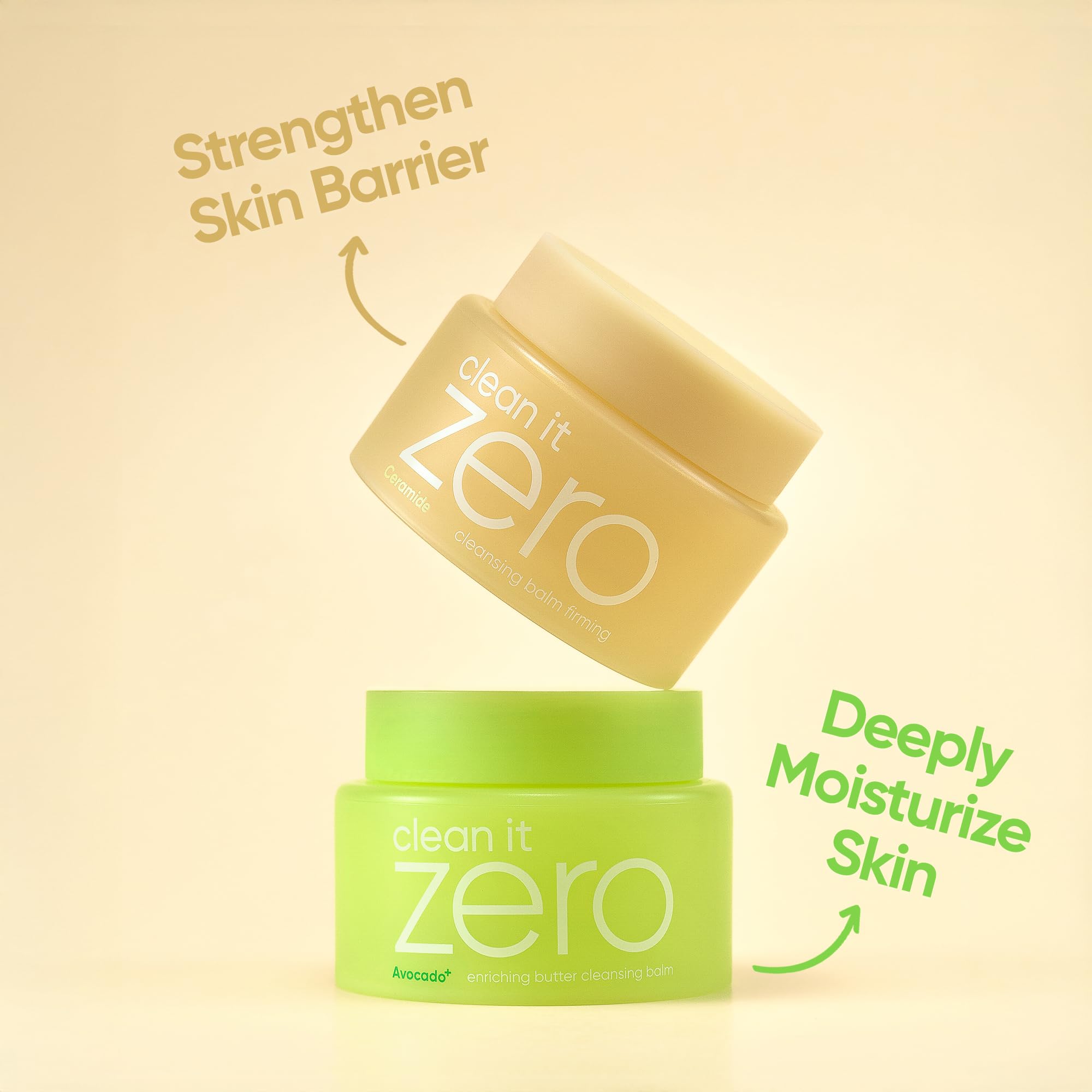 BANILA CO Clean it Zero Barrier Boosting Balm Duo | Enriching Butter & Firming Cleansing Balms for Dry & Sensitive Skin | Hydrat