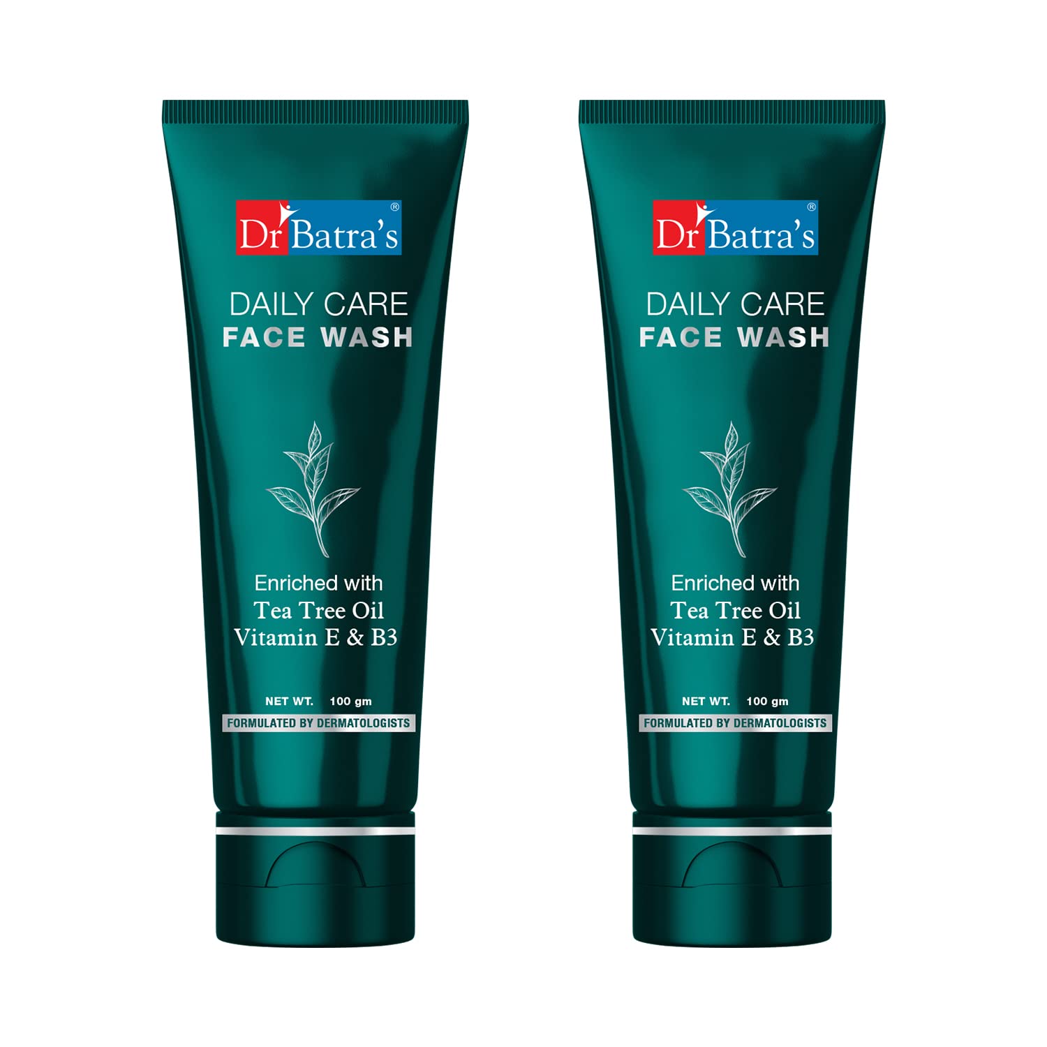 Dr BatraS Daily Care Face Wash With Tea Tree Oil, Vitamin E & B3 | Helps Cleanse, Nourish & Refresh Skin | Gentle Daily Face Cl