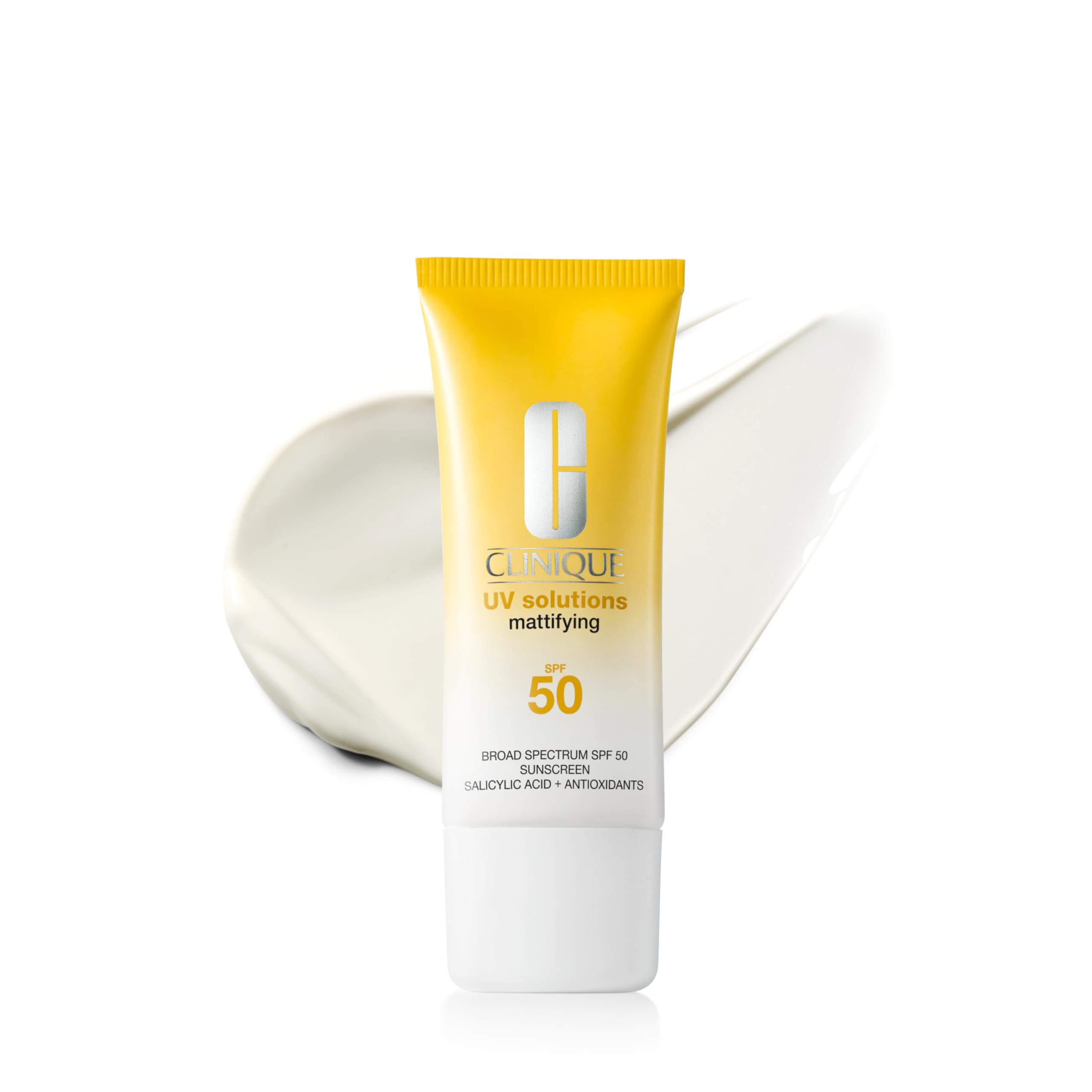Clinique UV Solutions Mattifying Sunscreen Broad Spectrum SPF 50 With Salicylic Acid + Antioxidants | Control Excess Shine | No 