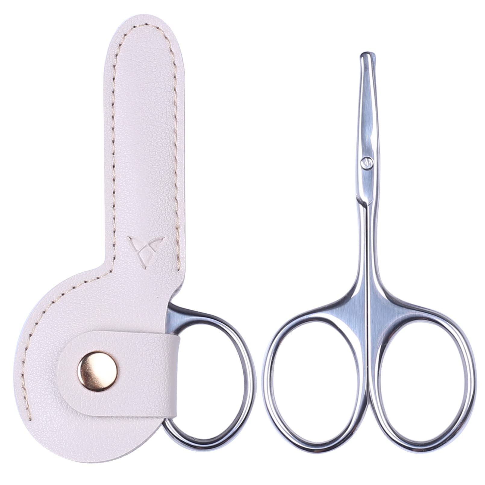 YOUYISI 3.75 Round Tip Safe Mini Pubic Hair Scissors For Women, Small Personal Beauty Vaginial Grooming Trimming Bikini Scissors