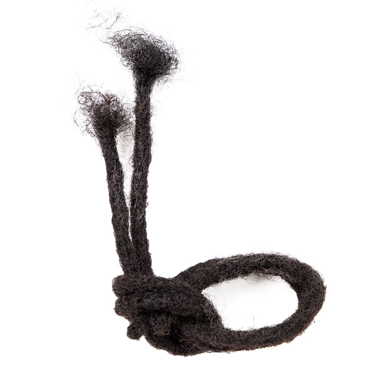 Teresa Medium 0.8cm and Small 0.4cm Width 12 Inch 40 Strands 100% Human Hair Dreadlock Extensions for Man/Women,Full Head Handma