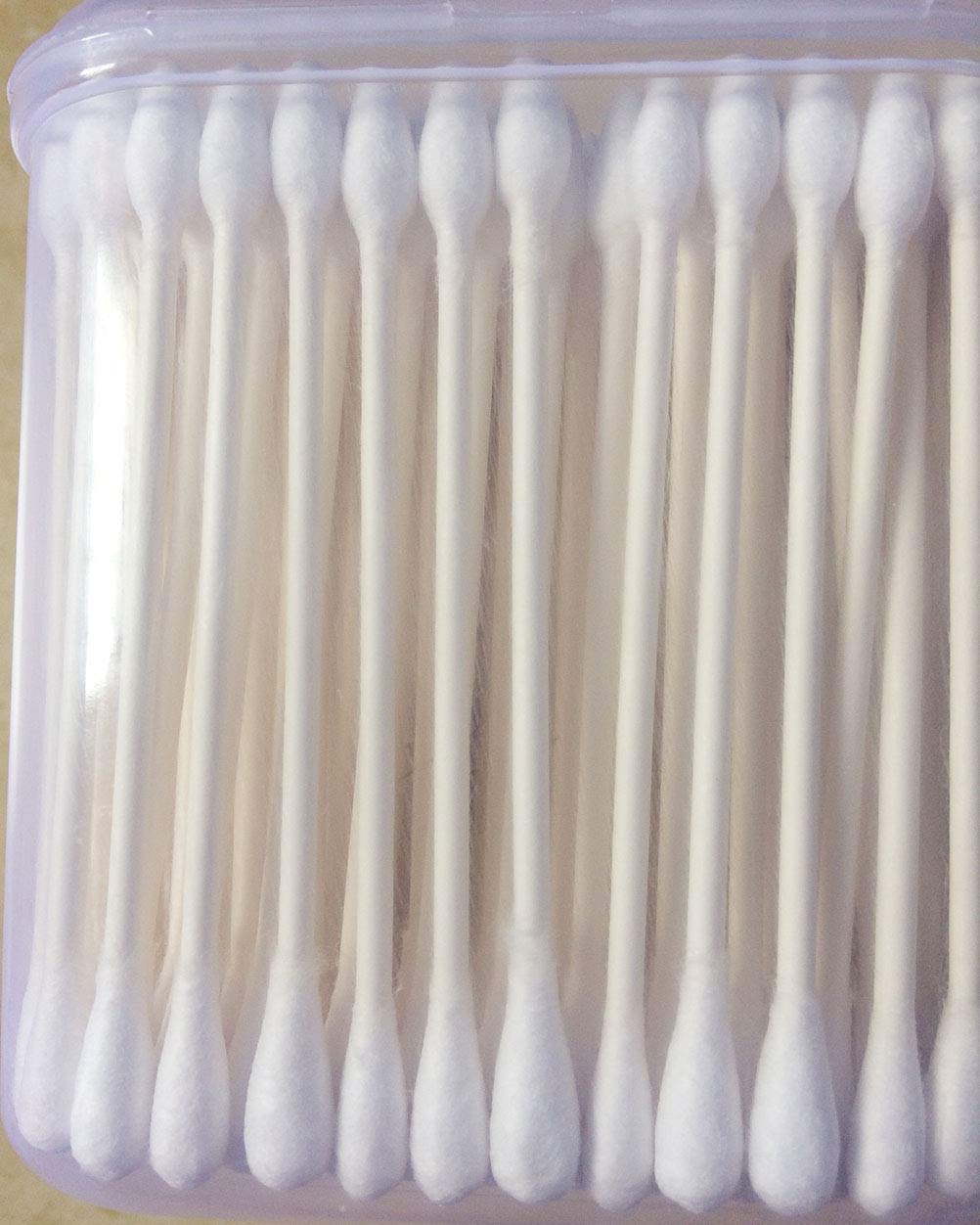 Paper Stick Cotton Swabs/180Ct - Double Tipped Compact Quality Cotton Heads - Strong Toughness Handle - Multipurpose, Safe, High
