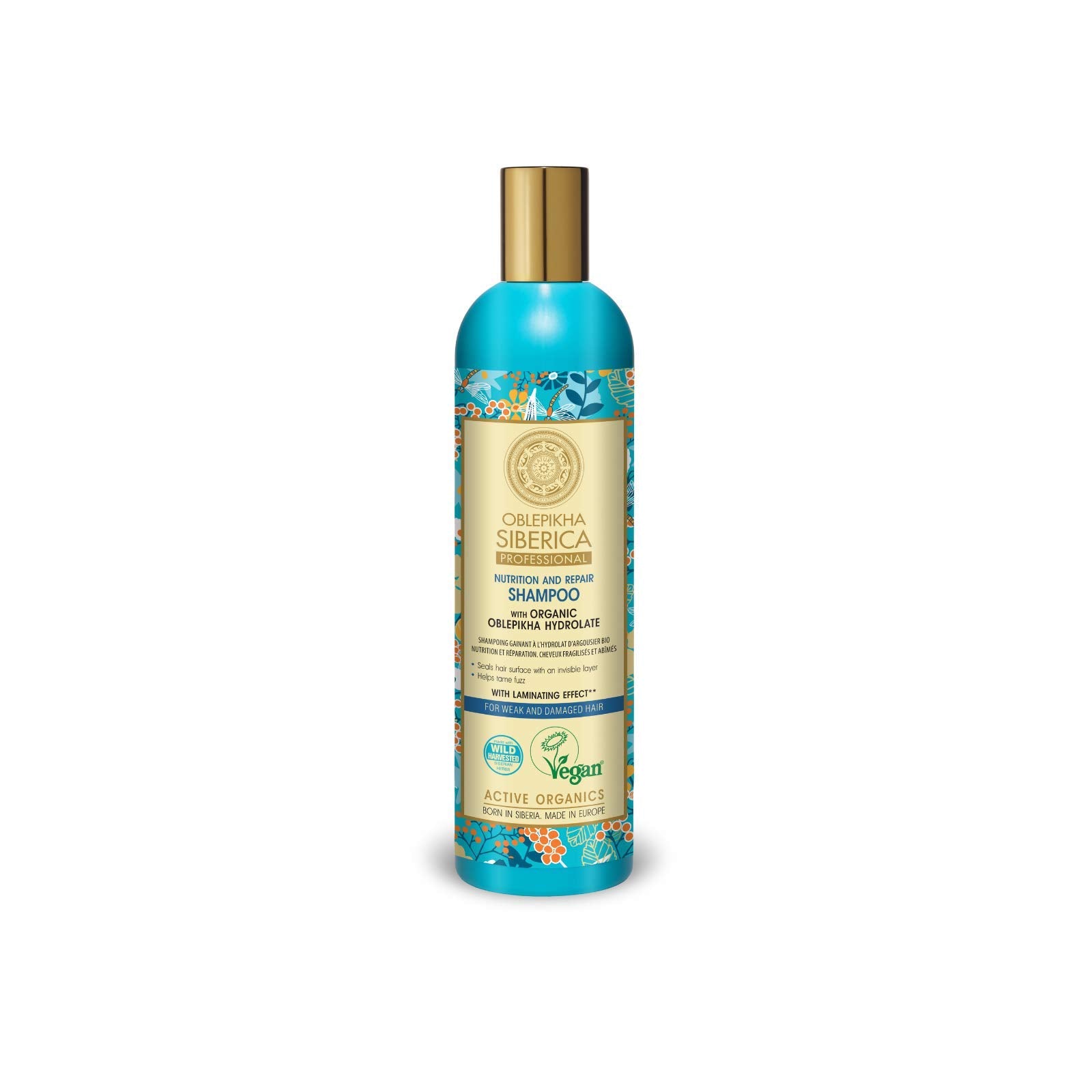 Natura Siberica Oblepikha Shampoo for Weak and Damaged Hair, 400 mL