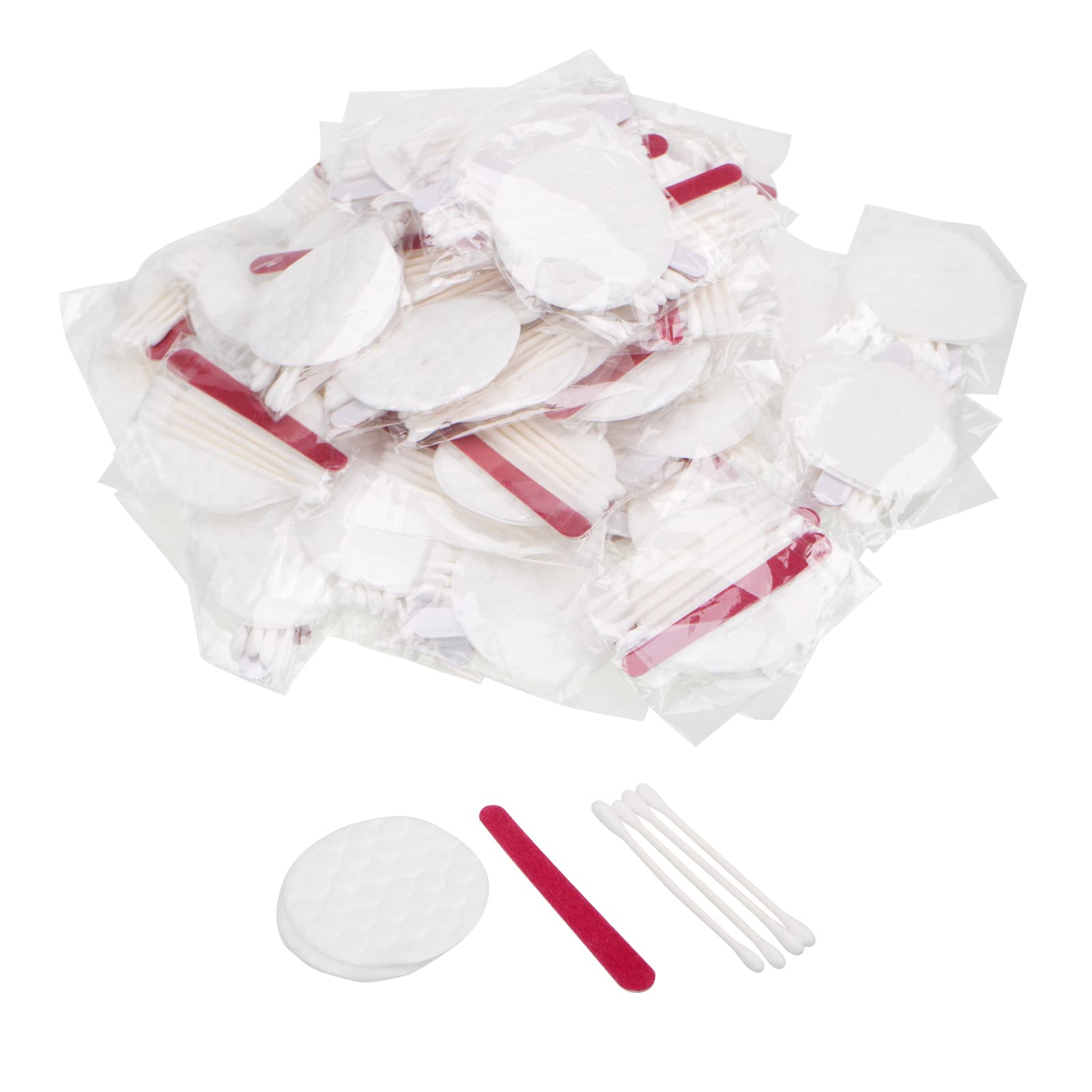 100 Set Hisposable Hotels Cosmetic Vanity Amenities Hospitality Makeup,Disposable Travel Amenities Kit Bulk, Each Includes Cosme