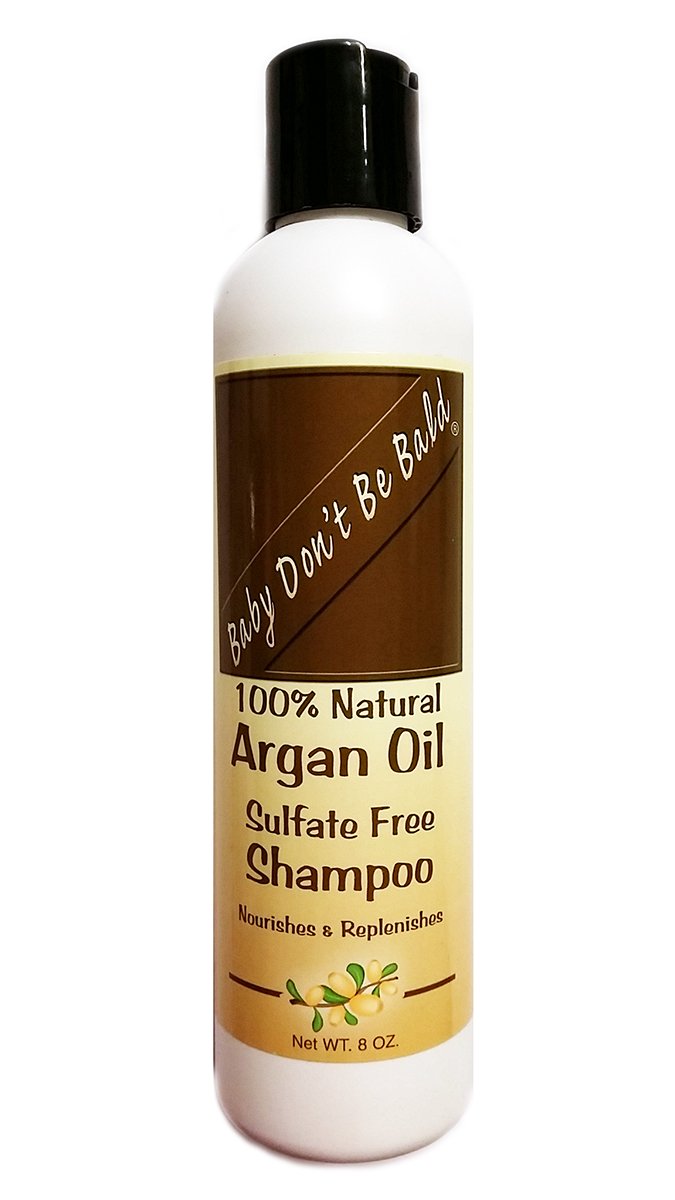 Baby Don't Be Bald 100% Natural Argan Oil Sulfate Free Shampoo 8 oz.