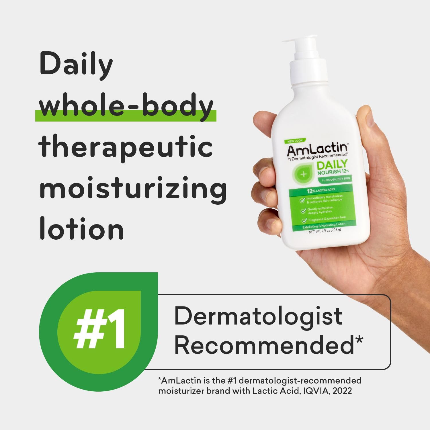 Amlactin Daily Moisturizing Body Lotion, Moisturizing Lotion For Dry Skin To Help Soften And Smooth - 14.1 Oz Pump Bottle (Packa