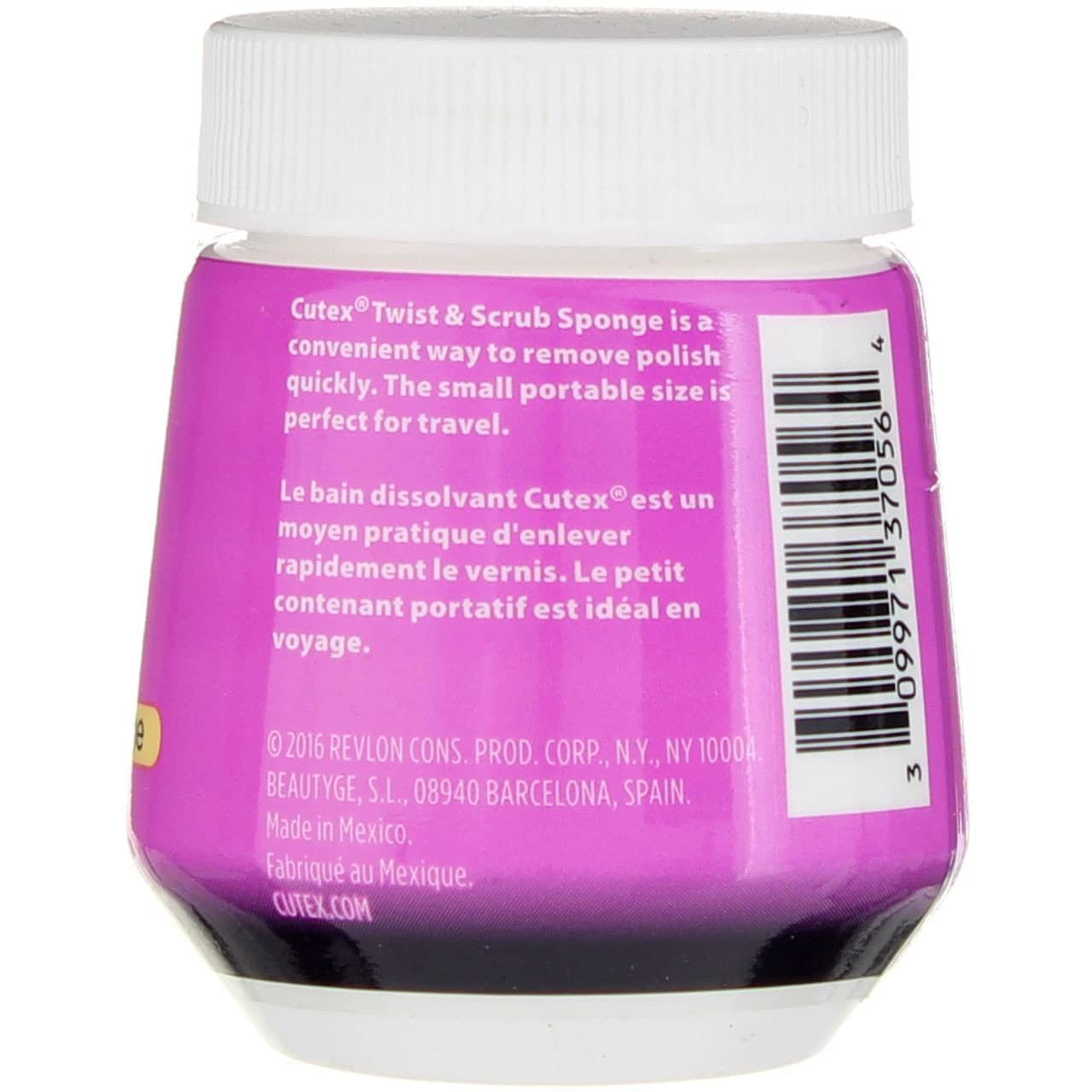Cutex Twist & Scrub Remover Jar, 2 Fl Oz (59 Ml)
