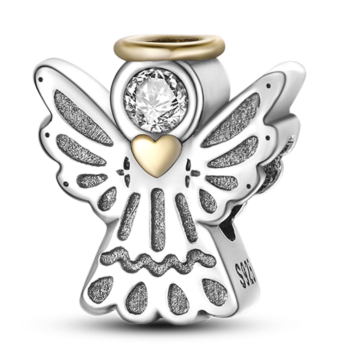 MULA 925 Sterling Silver Charms for Bracelets and Necklaces Family Letters Dangle Pendants Airplane Travel Beads Family Tree Jew