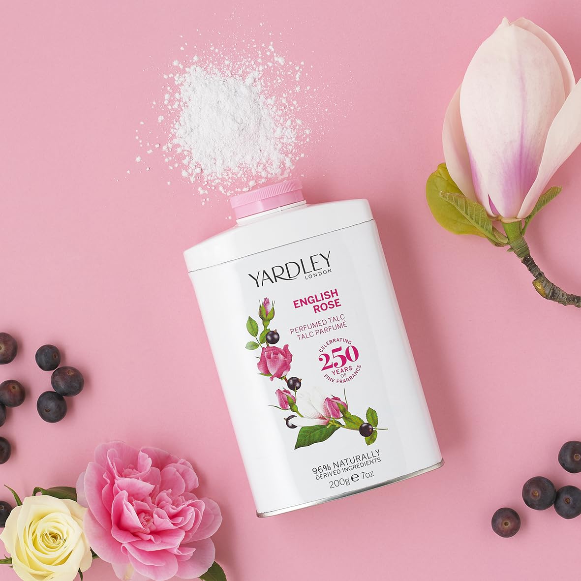 Yardley English Rose By Yardley Of London For Women Perfumed Talc, 7 Ounce