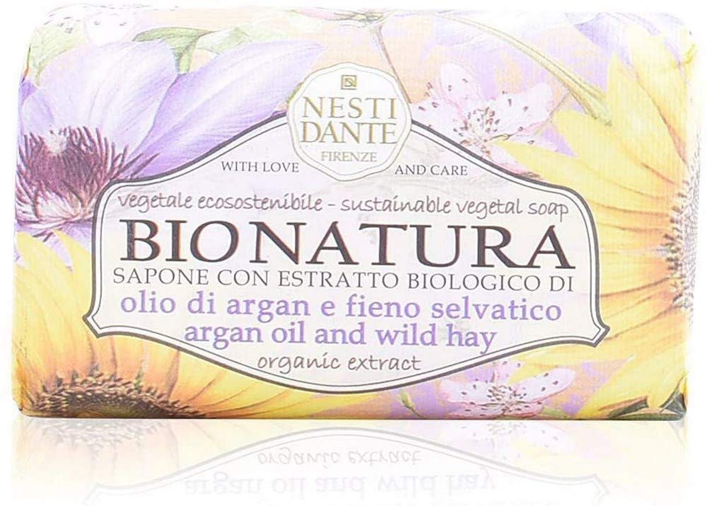 Nesti Dante bio natura sustainable vegetal soap - argan oil and wild hay, 8.8oz, 8.8 Ounce