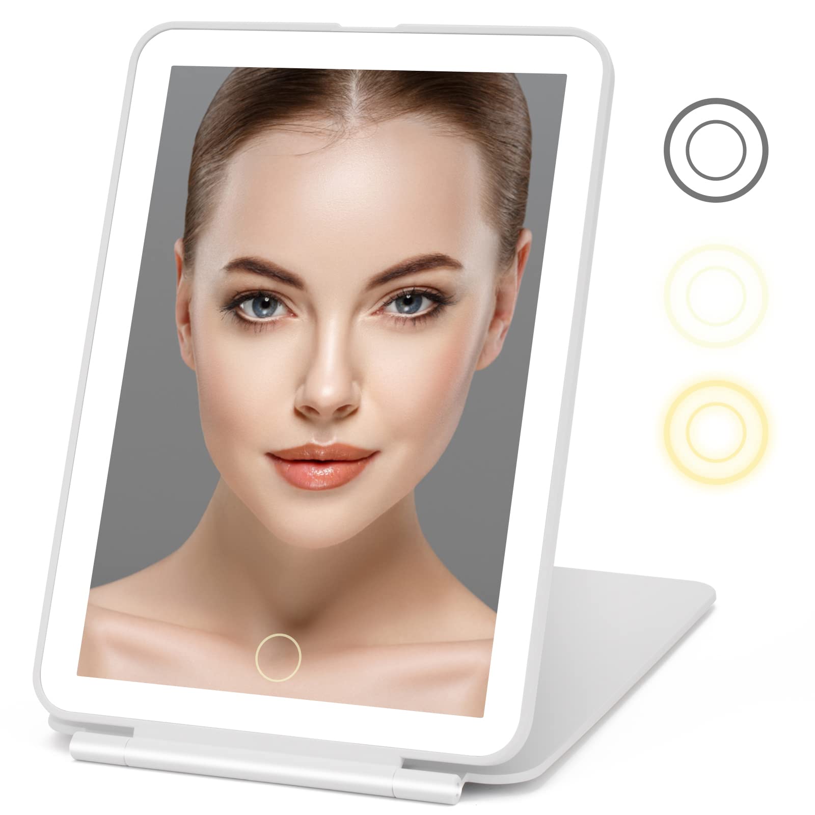 Rechargeable Travel Makeup Mirror 72 Led Lighted Makeup Mirror Travel Mirror Compact Slim Led Vanity Mirror With Lights Lighted