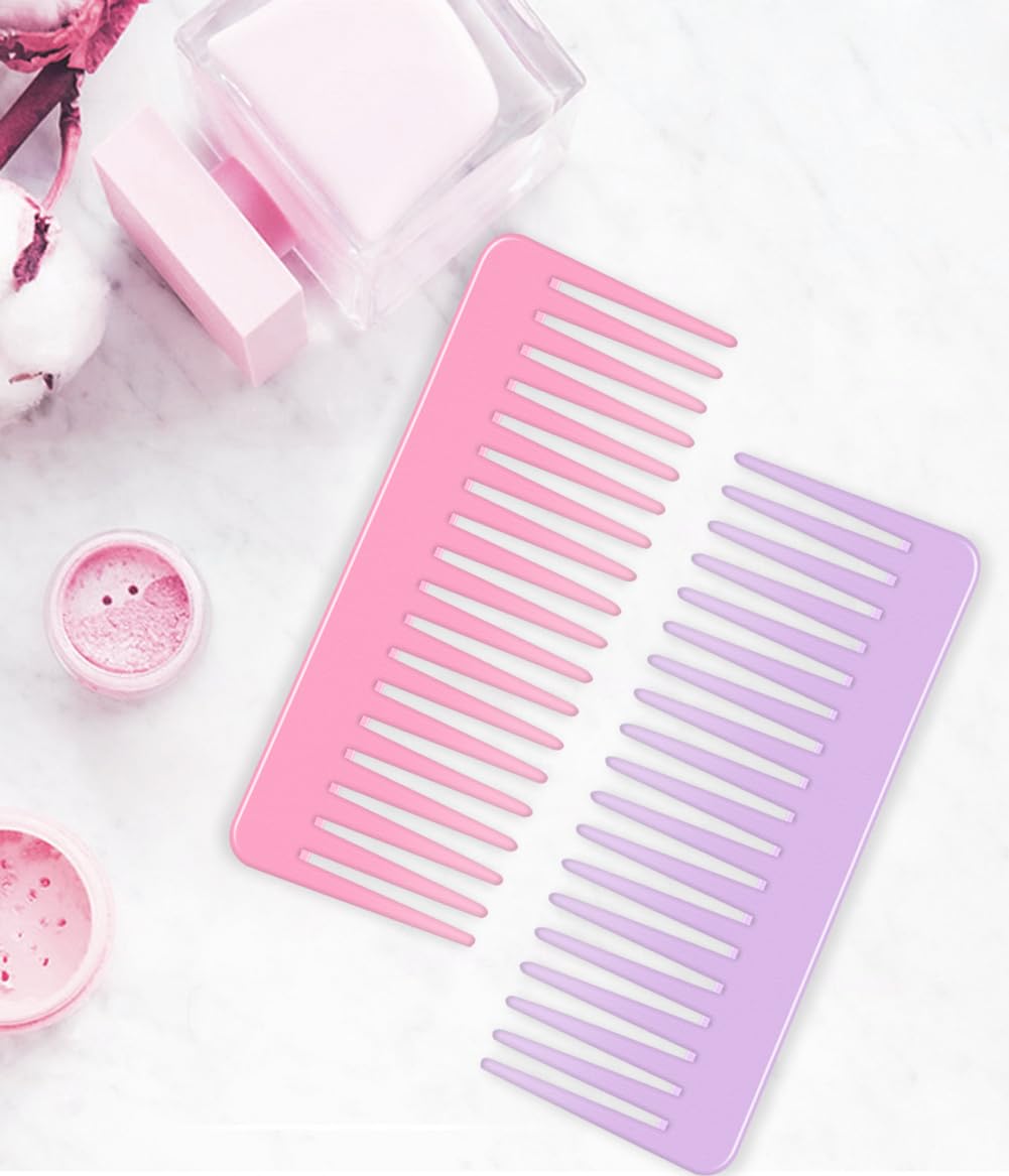 Wide Tooth Comb And Large Hair Detangling Comb For Long Hair, Curly Hair, Wet Hair, No Handle Detangler Comb Styling Shampoo Com